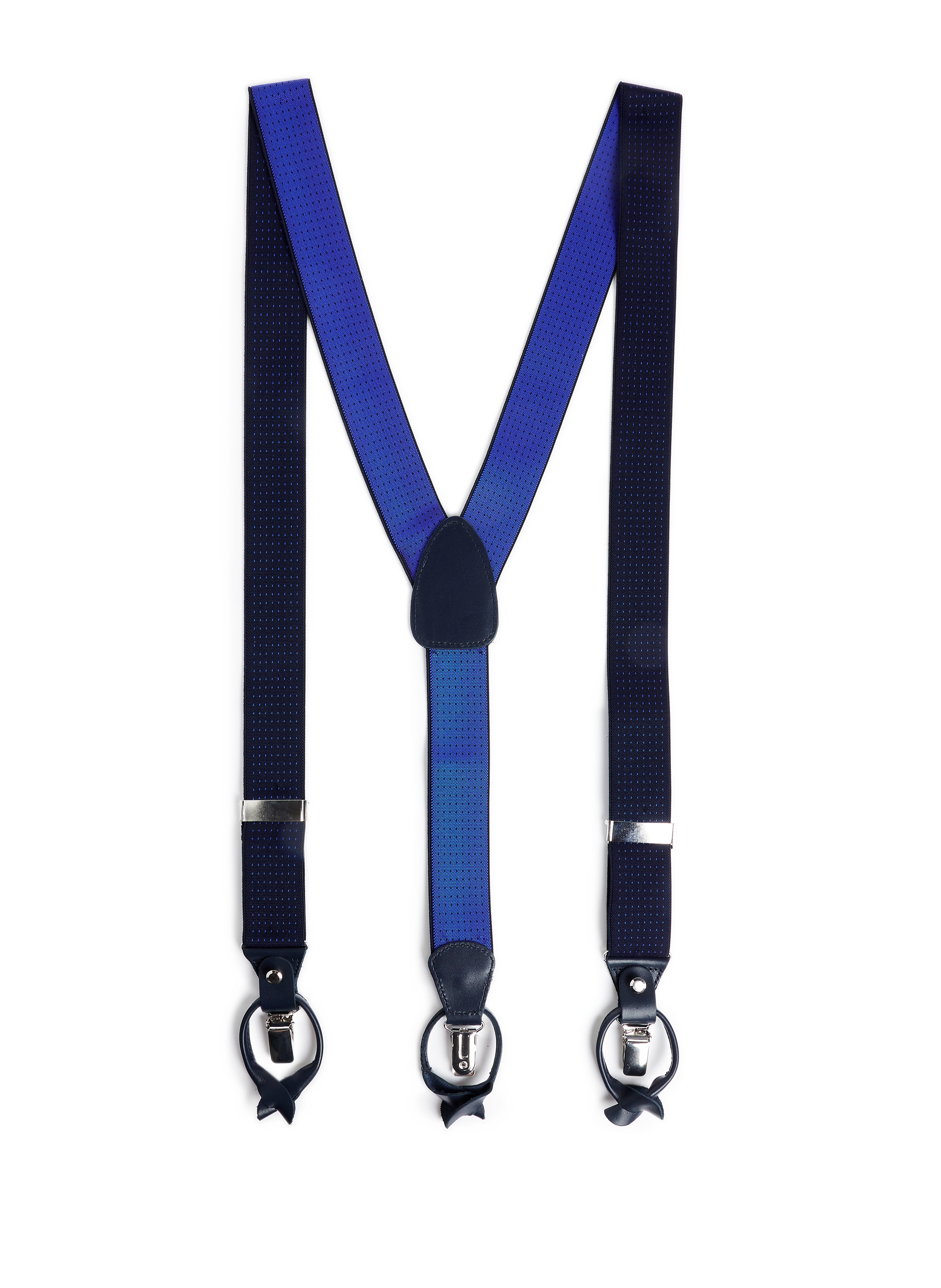 AU PRINTEMPS PARIS Clip-on braces Blue