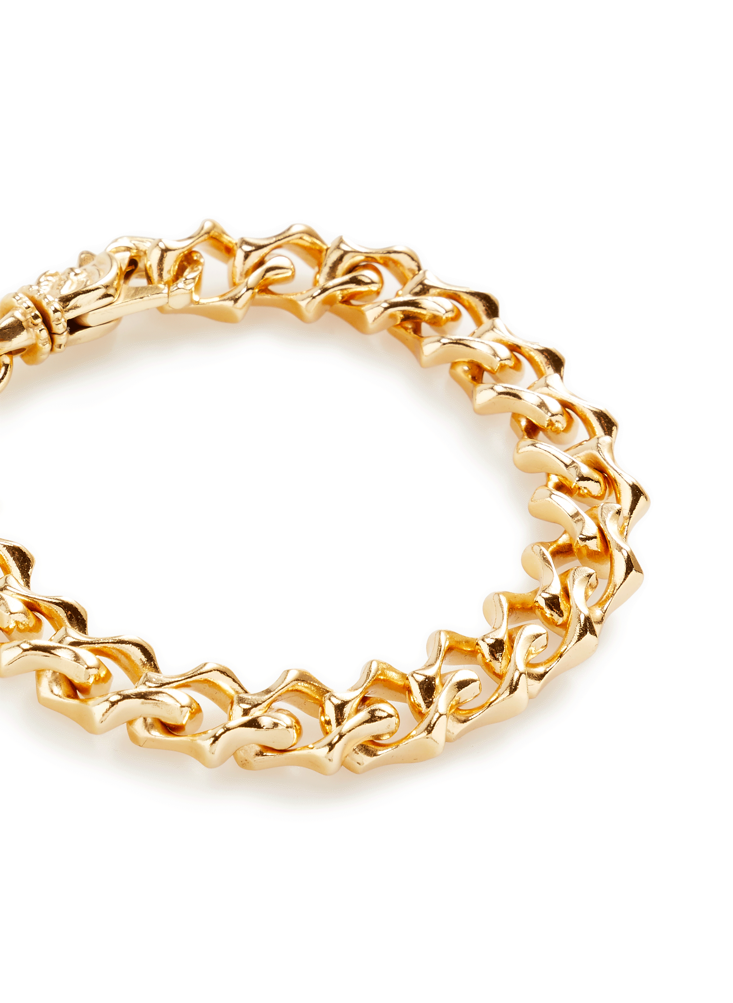 Bracelet chaîne en argent plaqué or