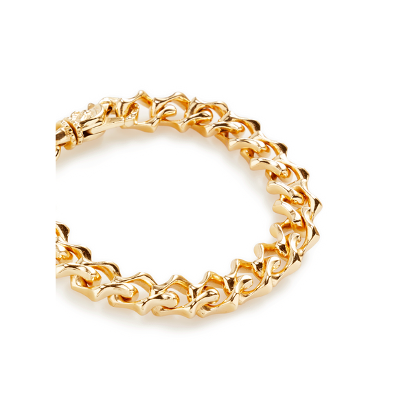 Bracelet chaîne en argent plaqué or