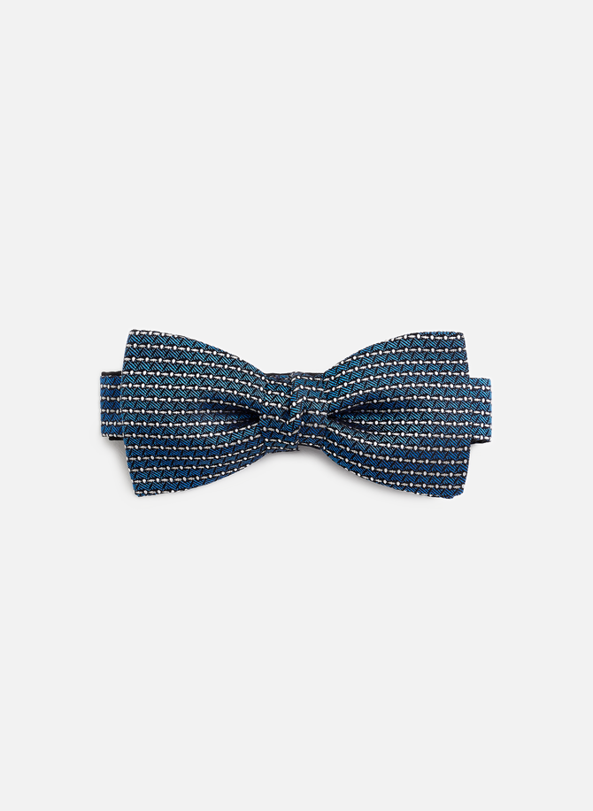 CERRUTI printed silk bow tie