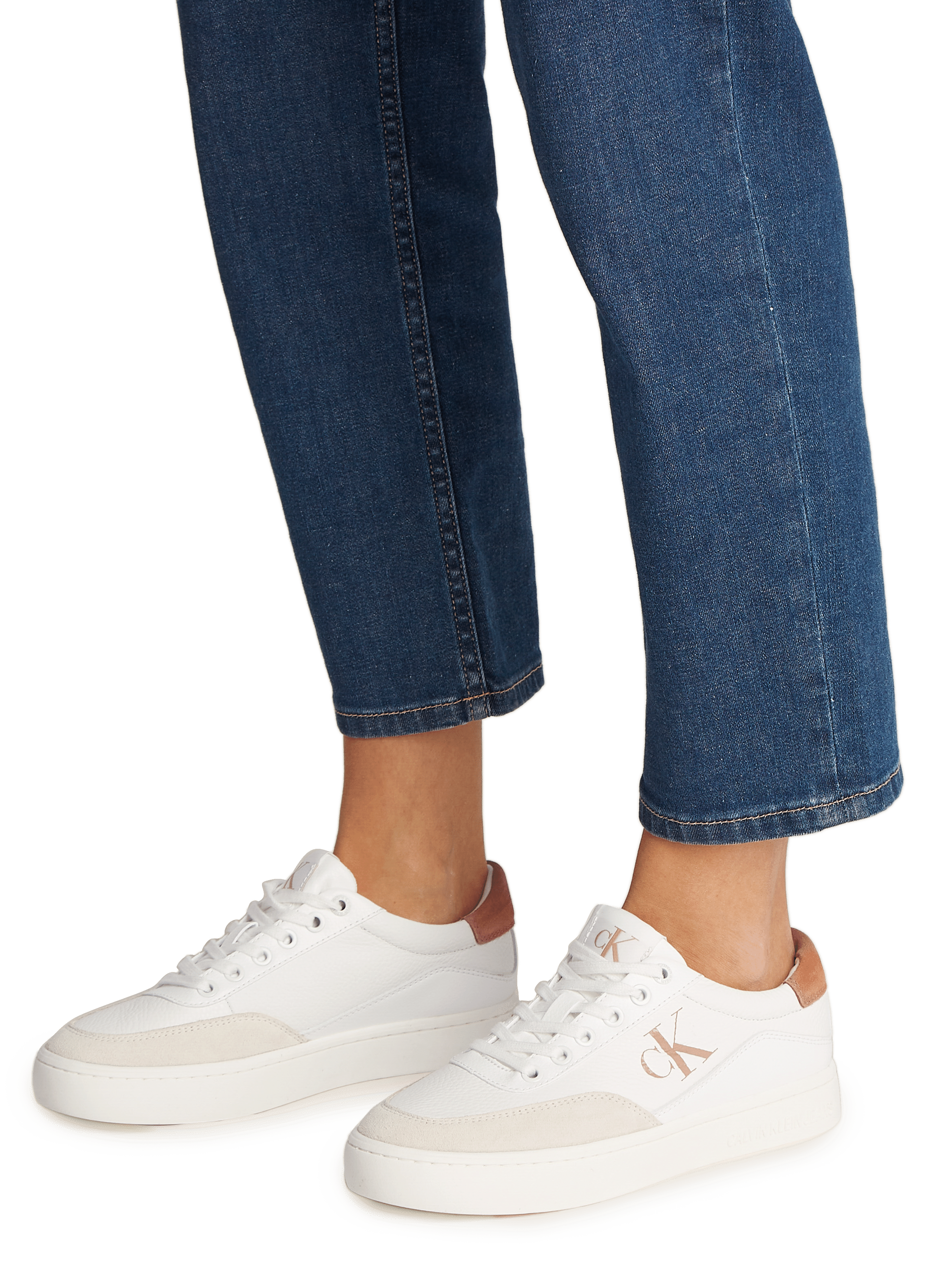 Baskets en cuir  CALVIN KLEIN Blanc