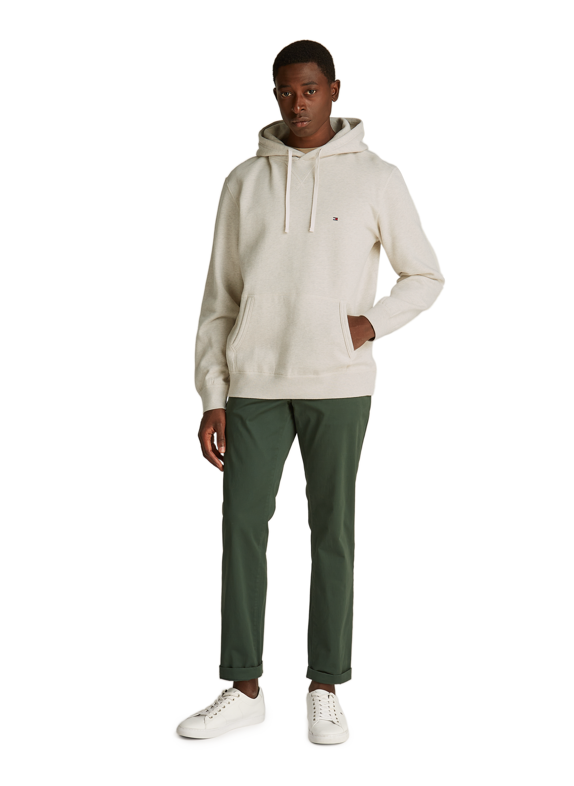 Fleece hoodie TOMMY HILFIGER Beige