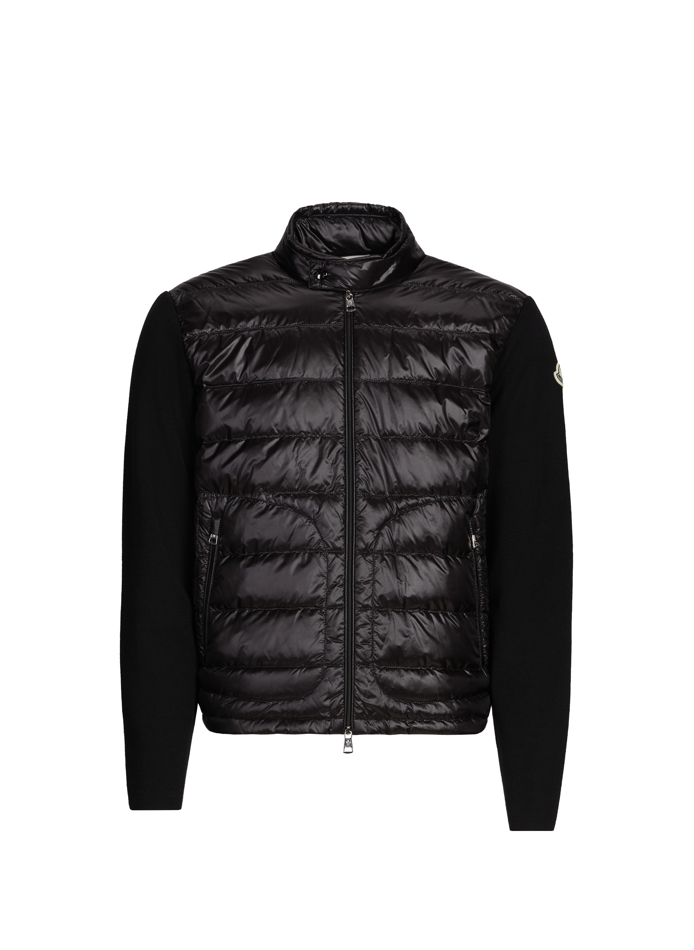Quilted straight cardigan MONCLER Black