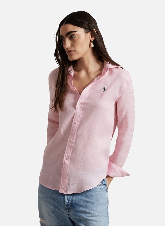 Linen shirt Pink by POLO RALPH LAUREN POLO RALPH LAUREN Linen shirt Pink