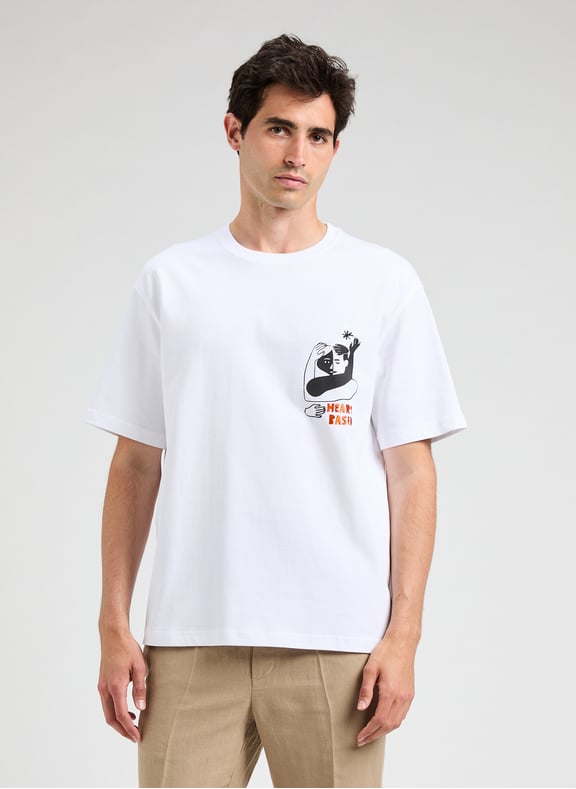 T-shirt en coton Blanc by SAMSOE SAMSOE SAMSOE SAMSOE T-shirt en coton Blanc