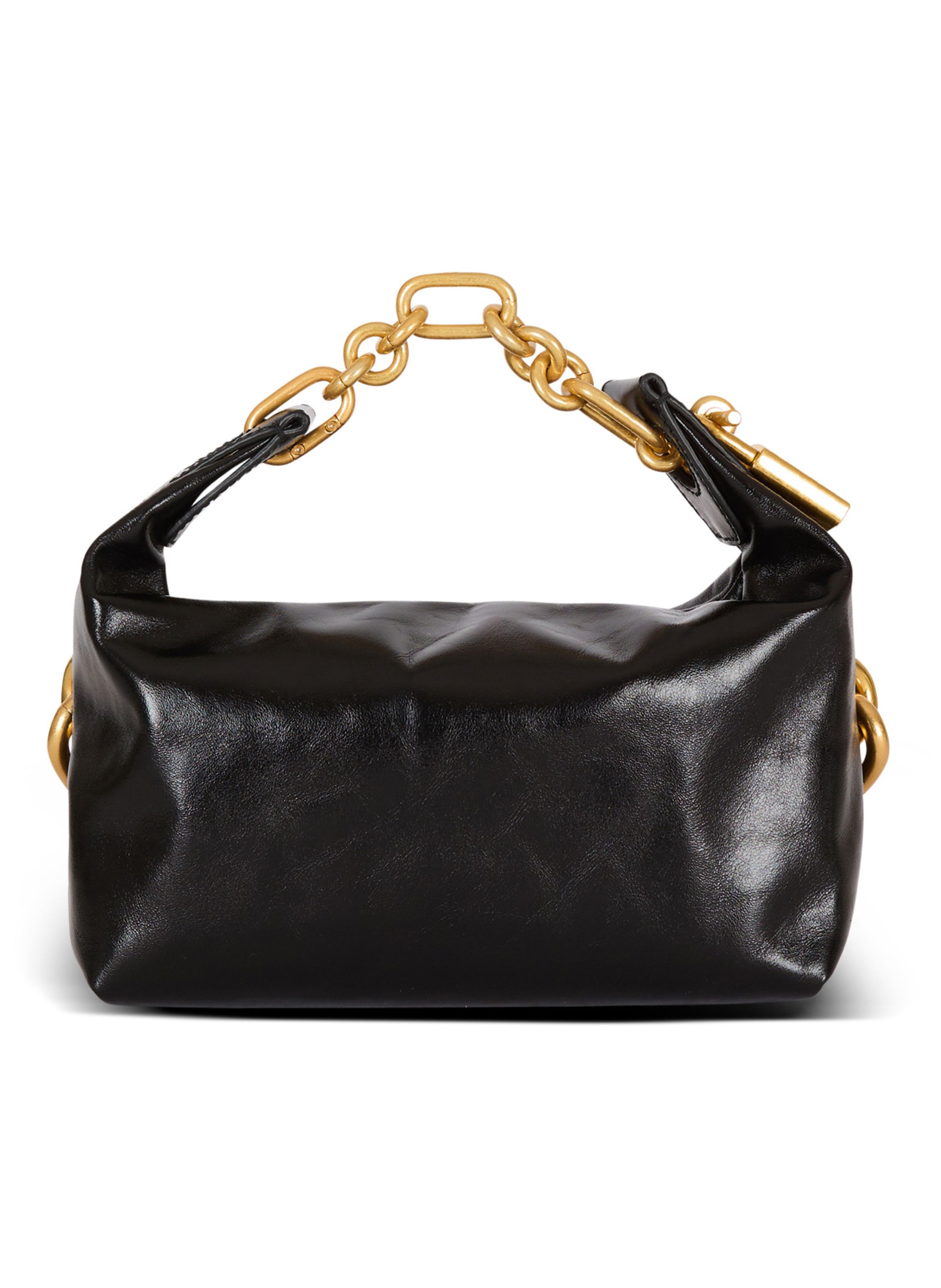 Sac sync mini en cuir de veau BALMAIN Noir
