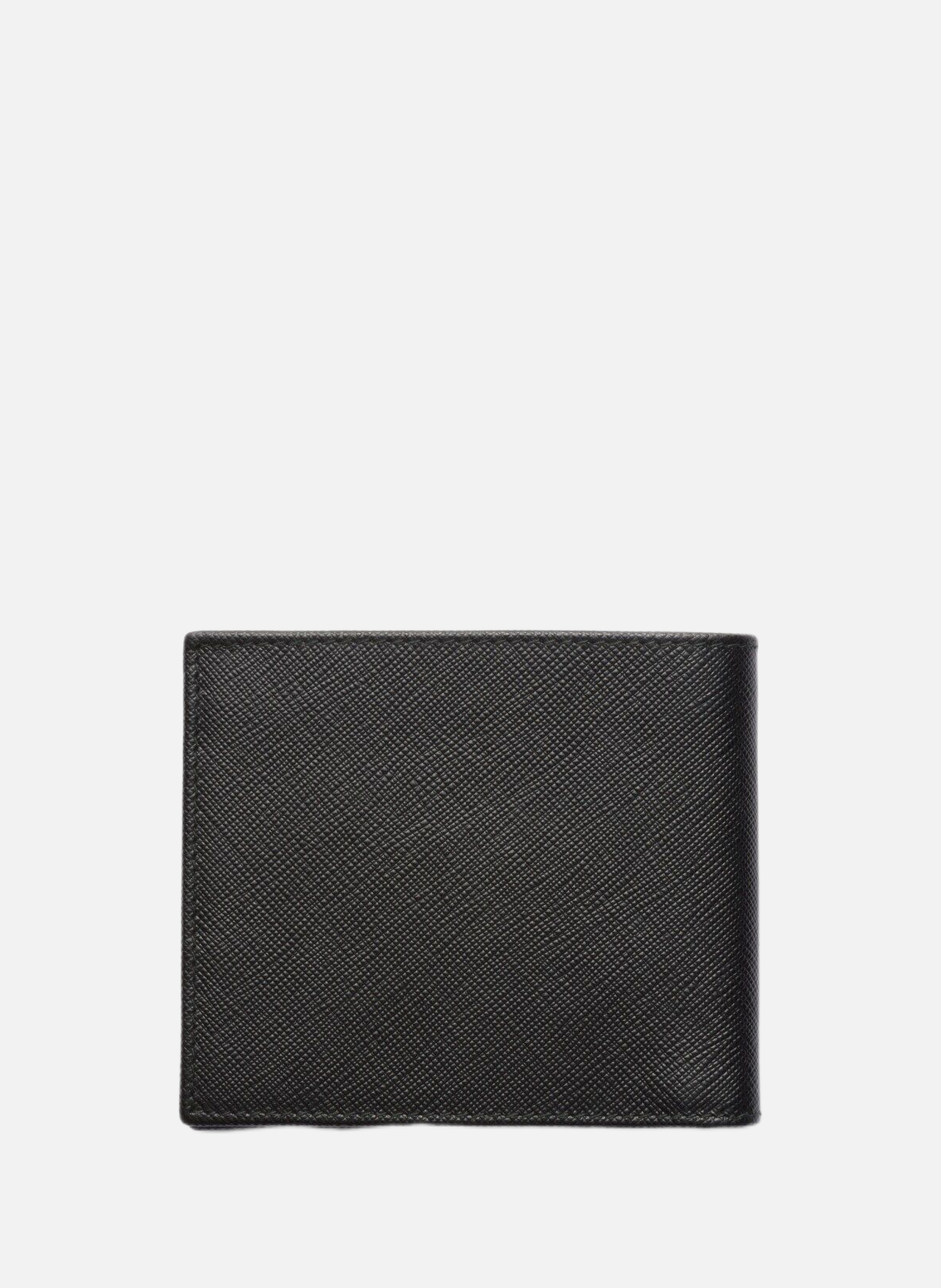 Portefeuille en cuir PRADA Noir
