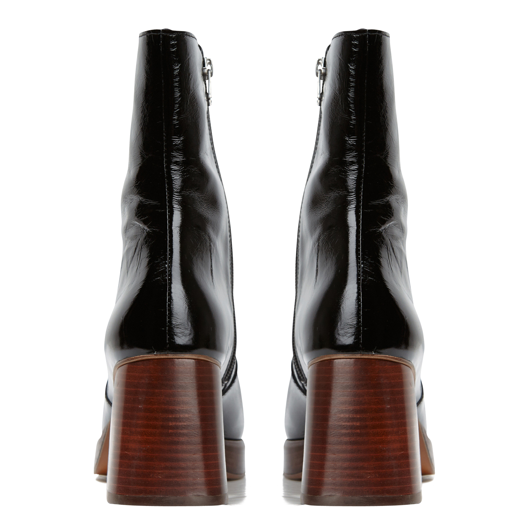 Bottines talons hauts en cuir brigand JONAK Noir