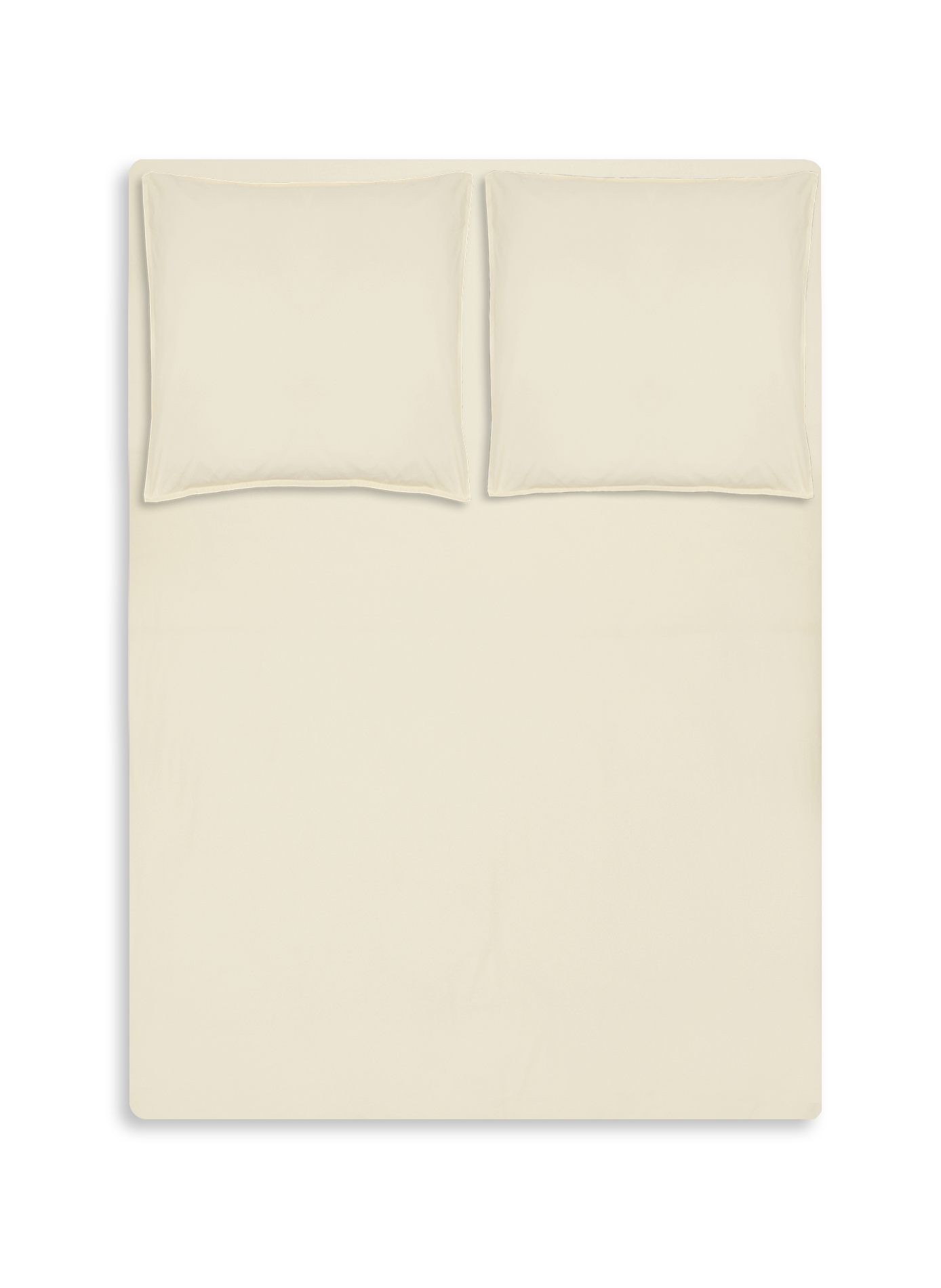 Housse de couette en percale lavée AU PRINTEMPS PARIS Beige