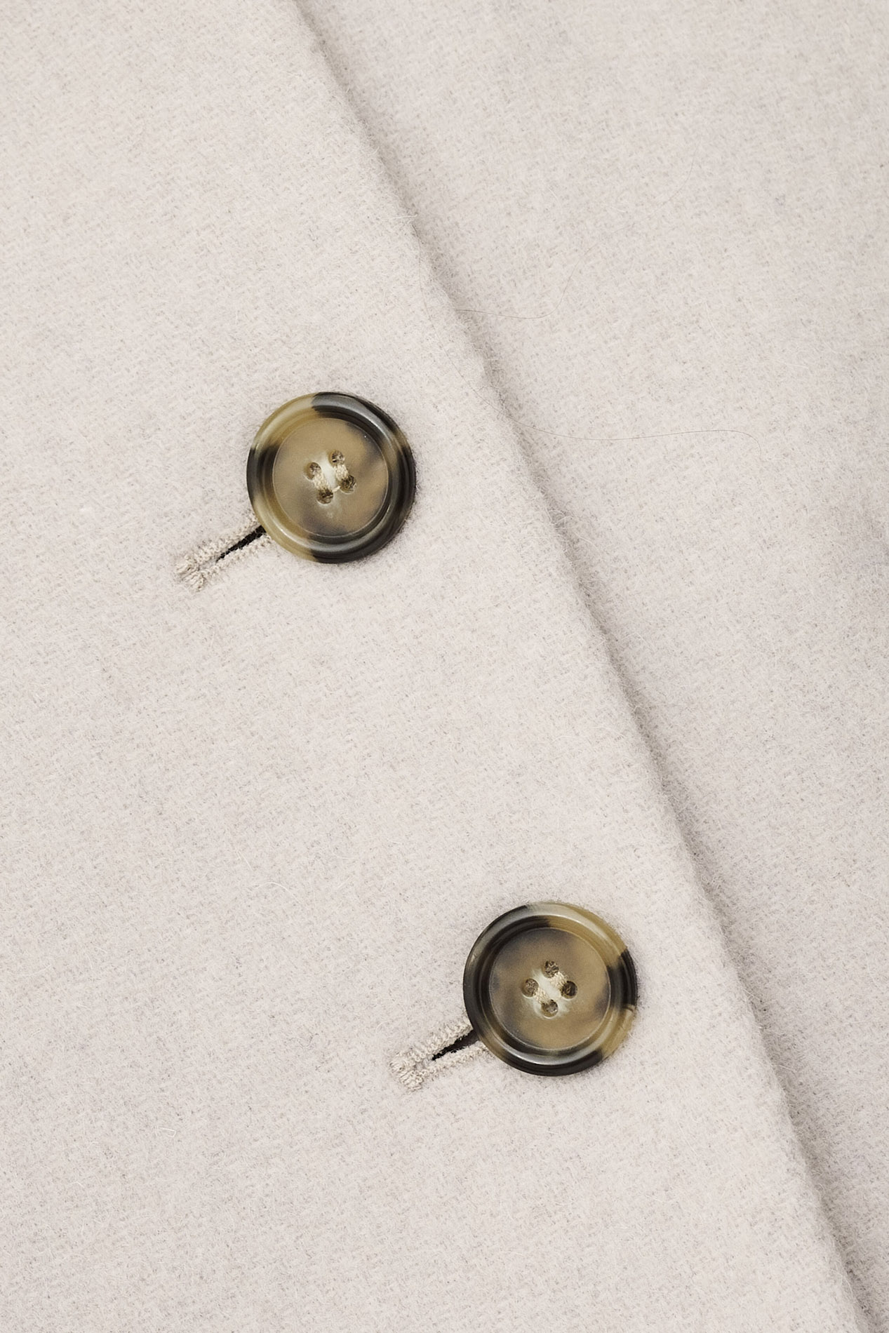 Veste droite en laine mélangée terry BA&SH Beige