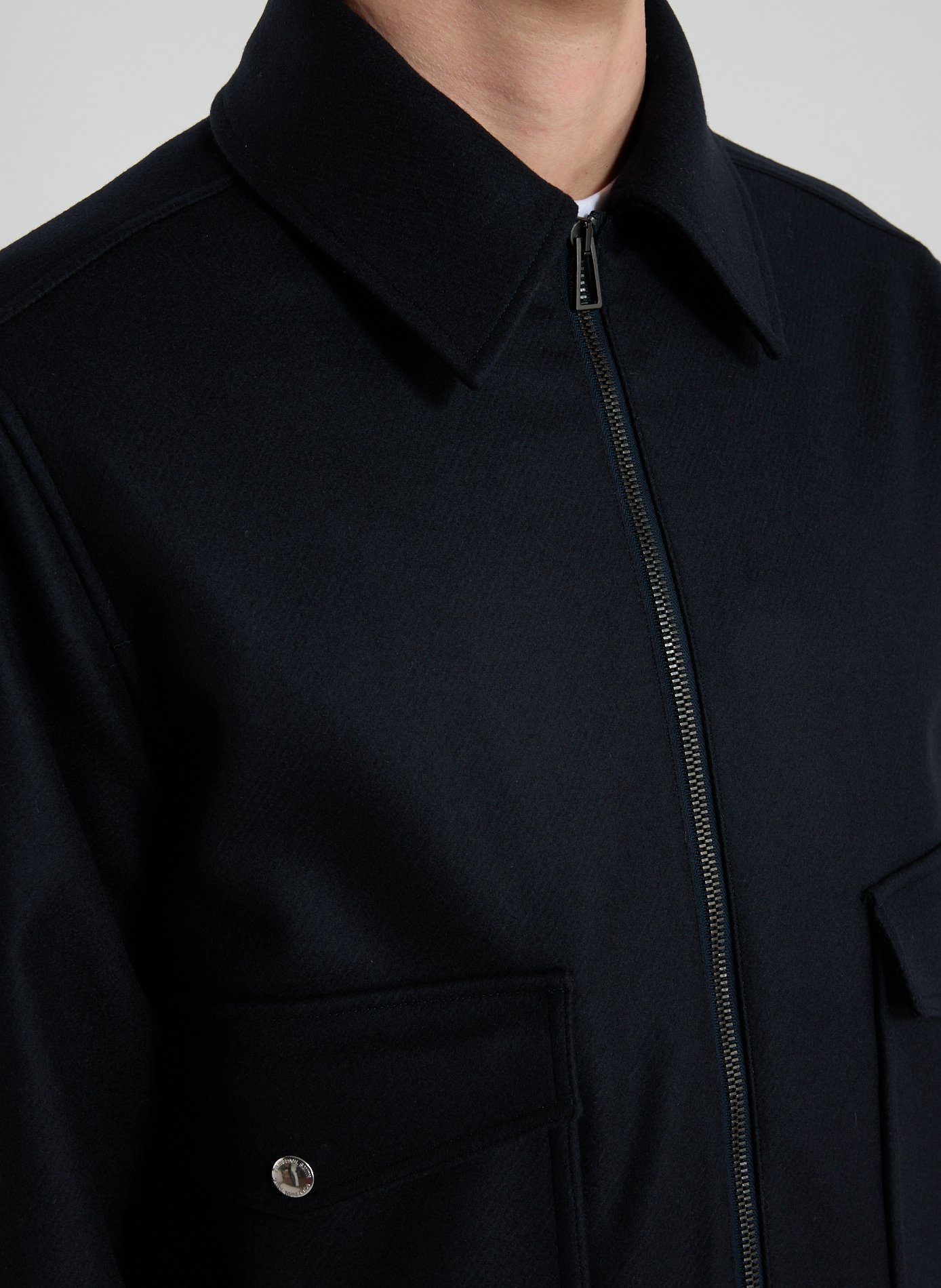 Short pea coat in blended wool PAUL SMITH Blue