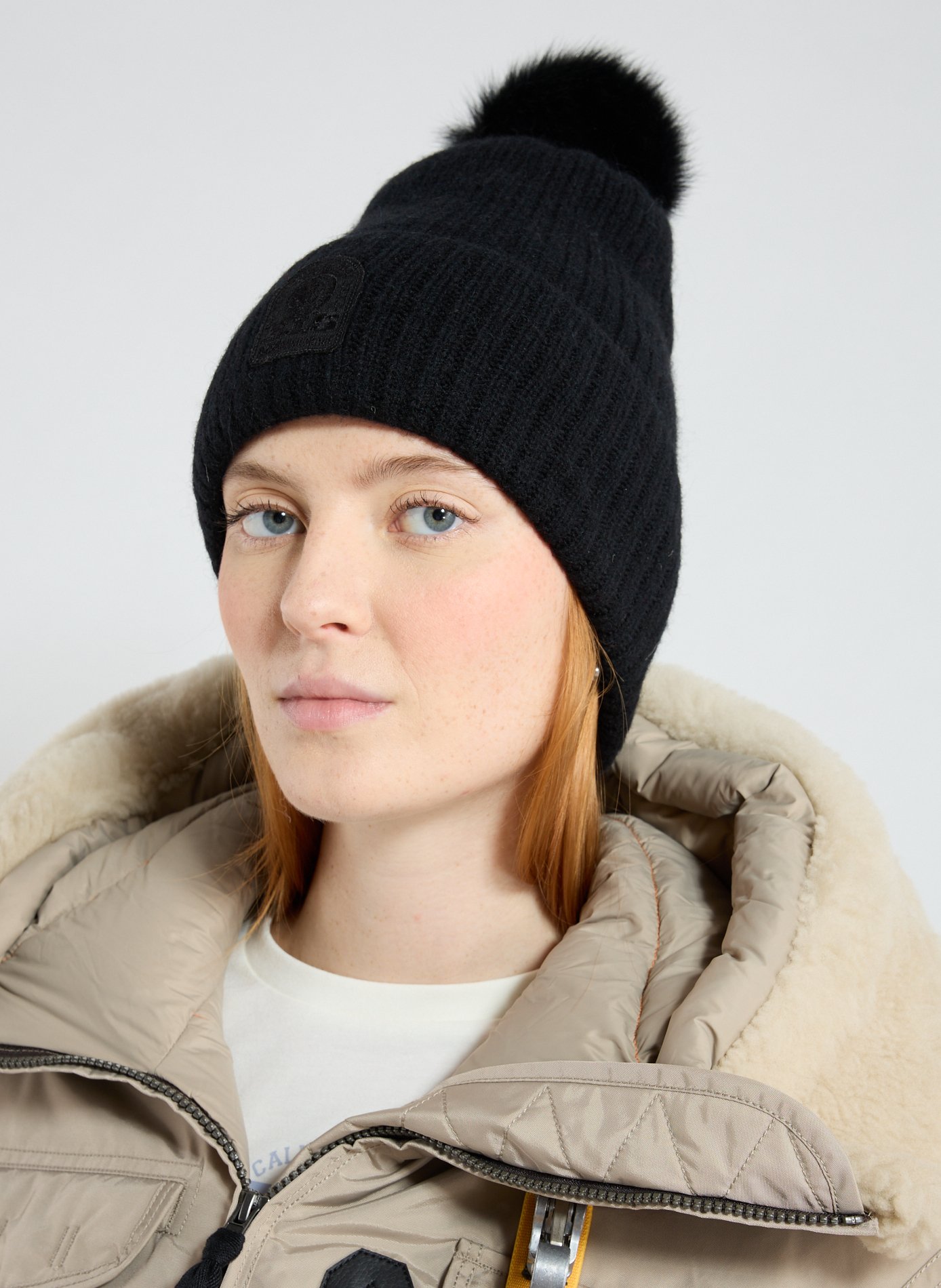 Logo beanie PARAJUMPERS Black