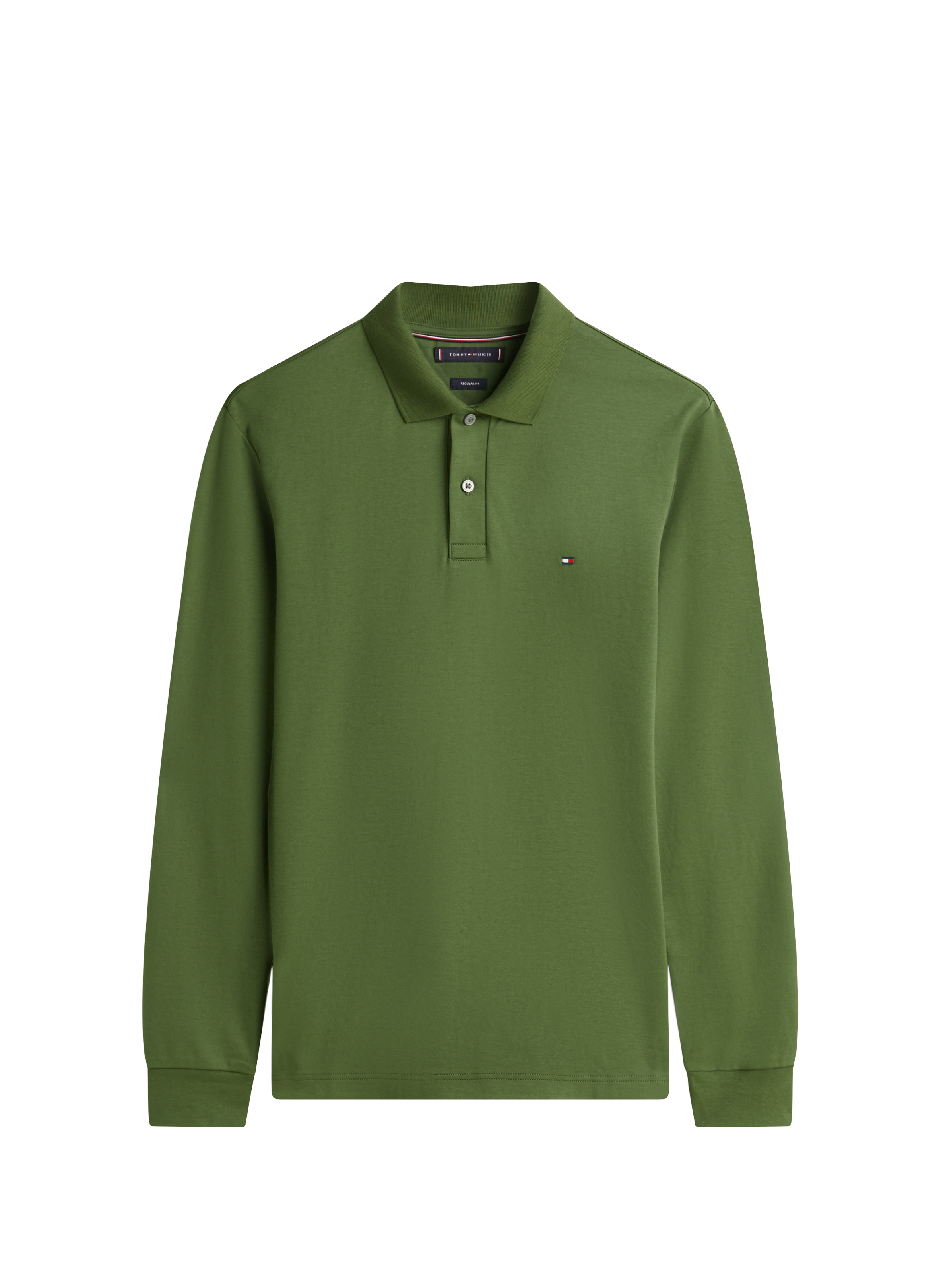 Long sleeve polo shirt TOMMY HILFIGER Green