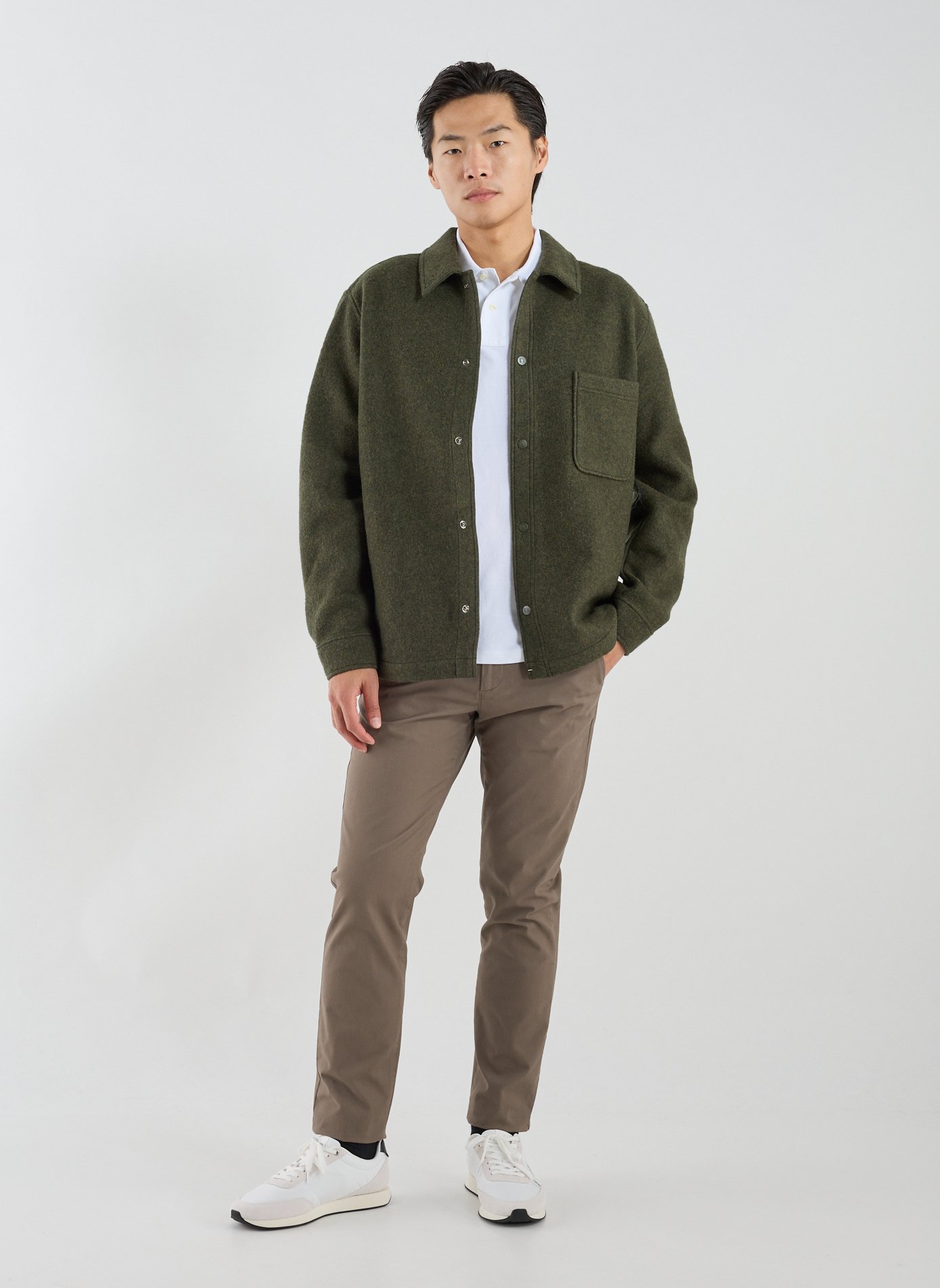 Surchemise droite col classique AIGLE Kaki