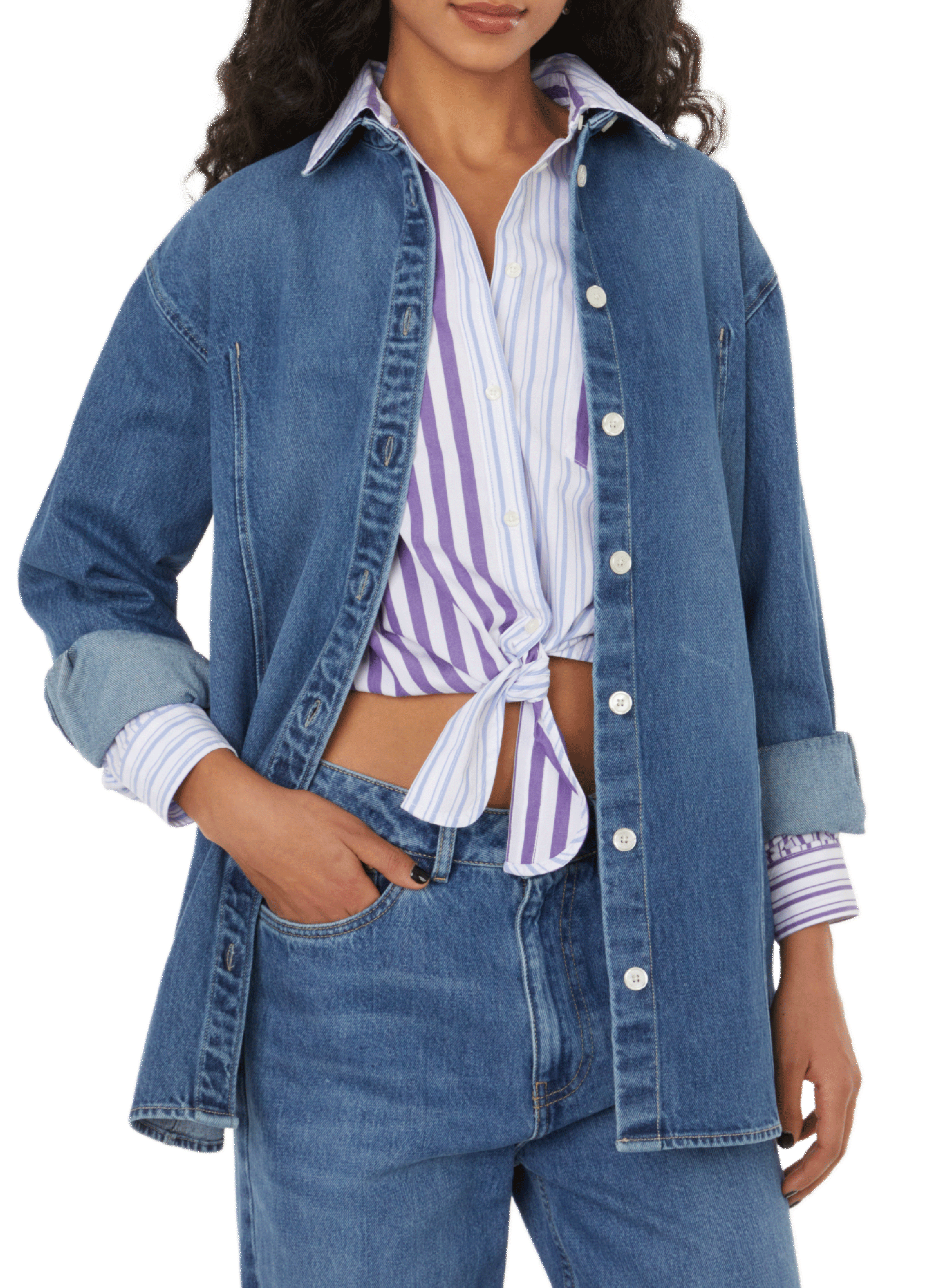 SAISON 1865 Chemise en jean  Bleu