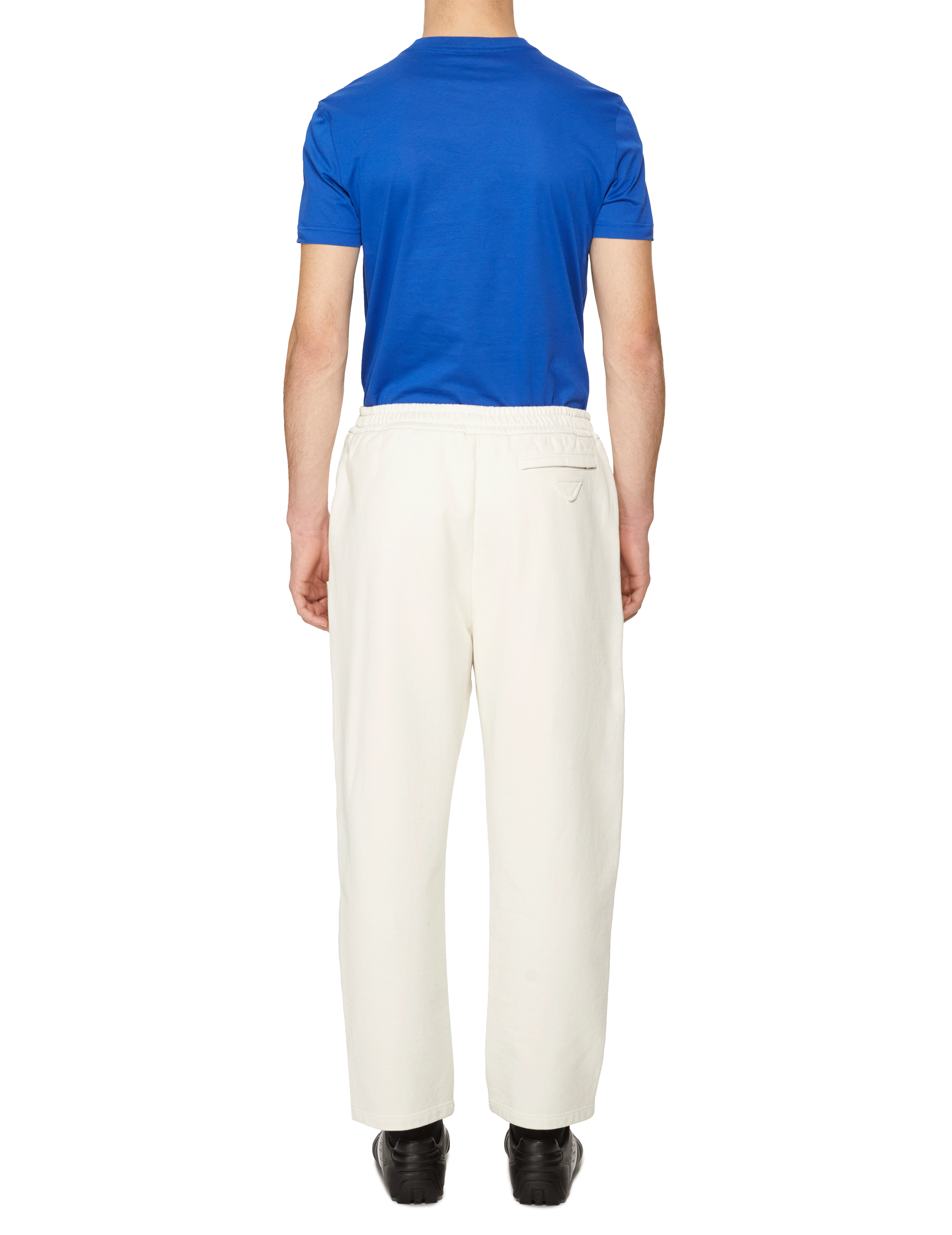 Cotton joggers PRADA Beige