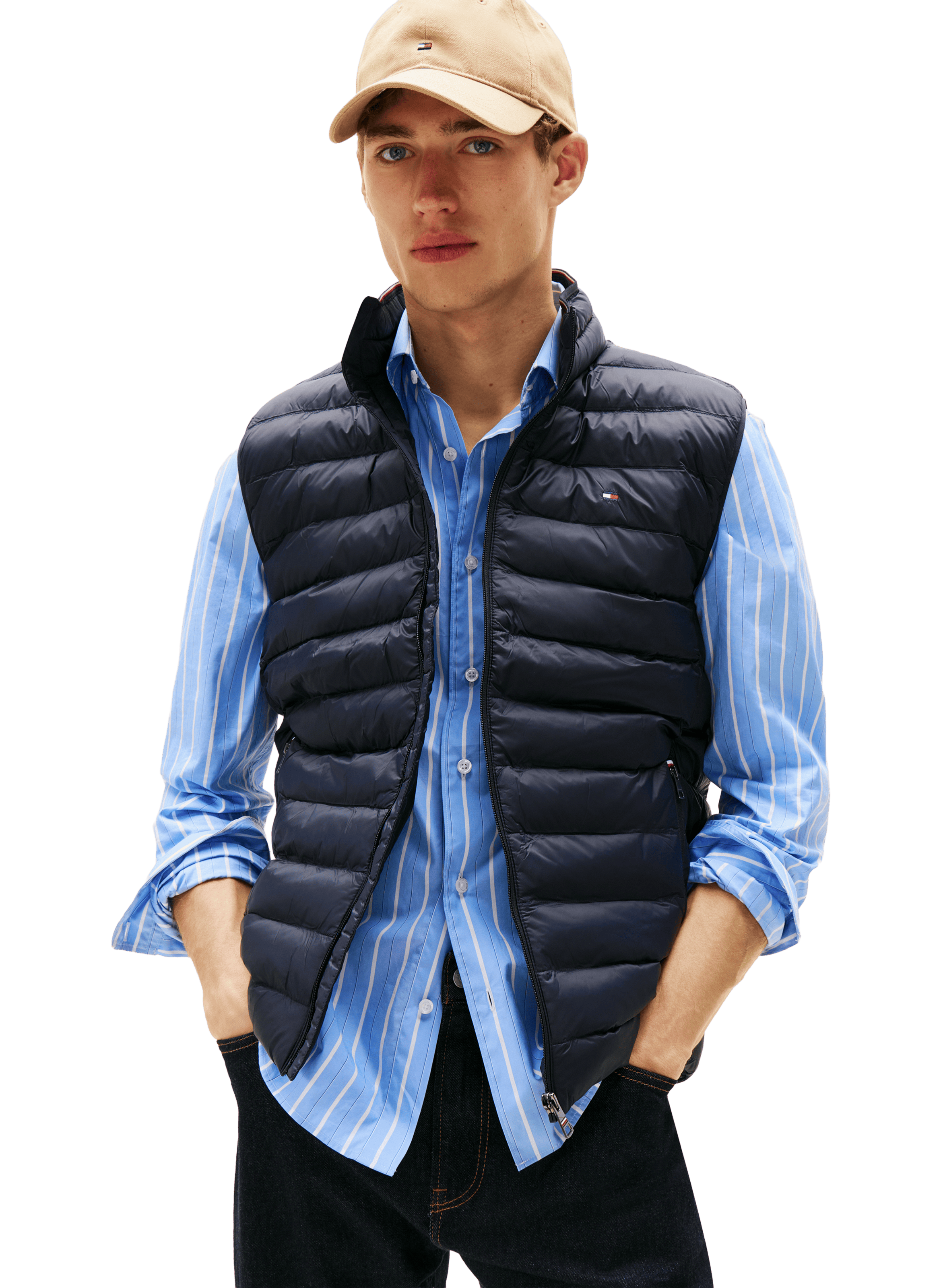 TOMMY HILFIGER Doudoune sans manches Bleu