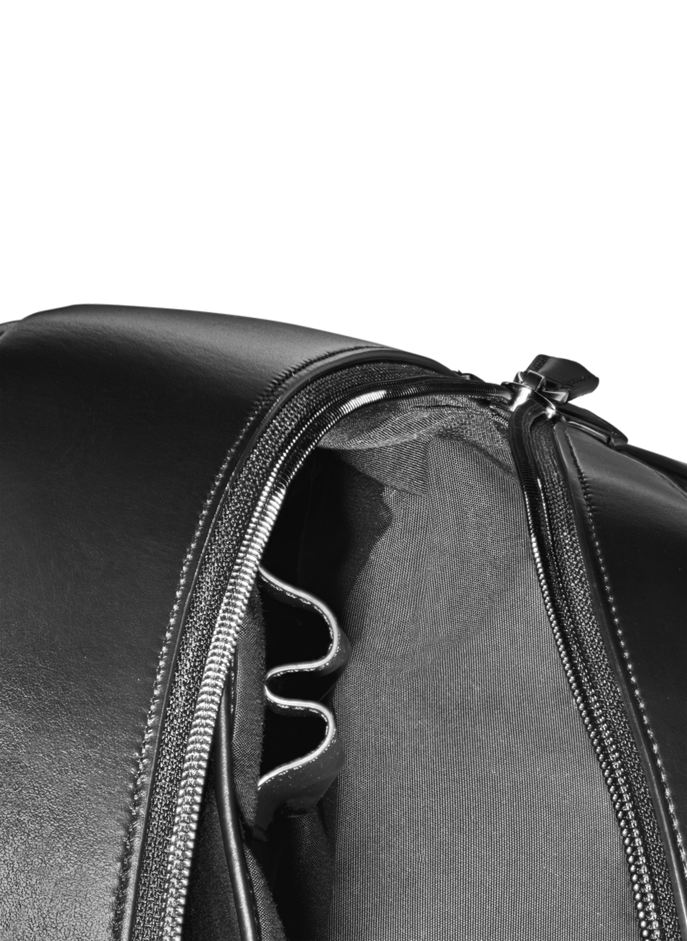 Leather backpack MONTBLANC Black