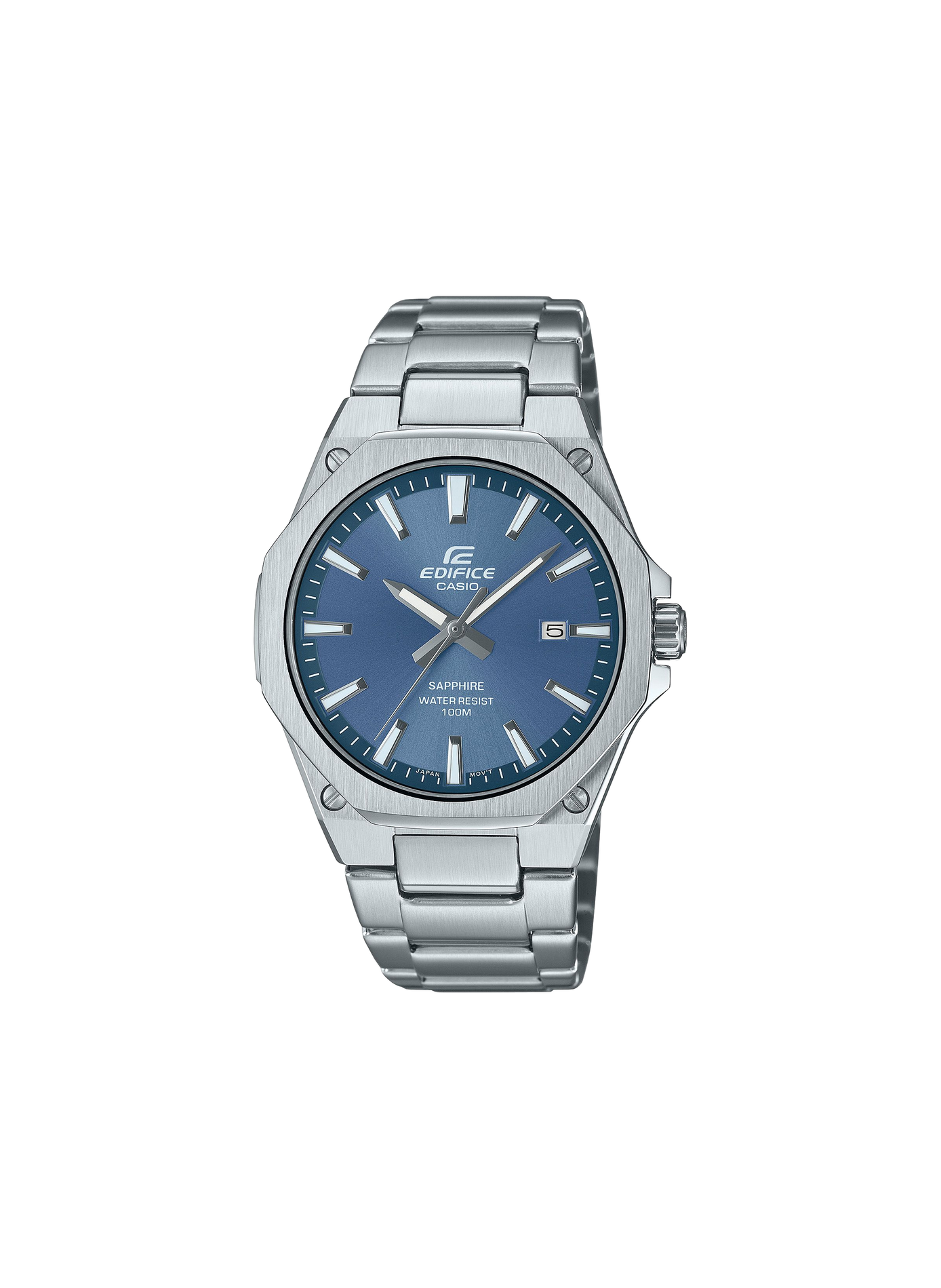 Montre analogique-numérique Edifice en acier inoxydable CASIO Argent