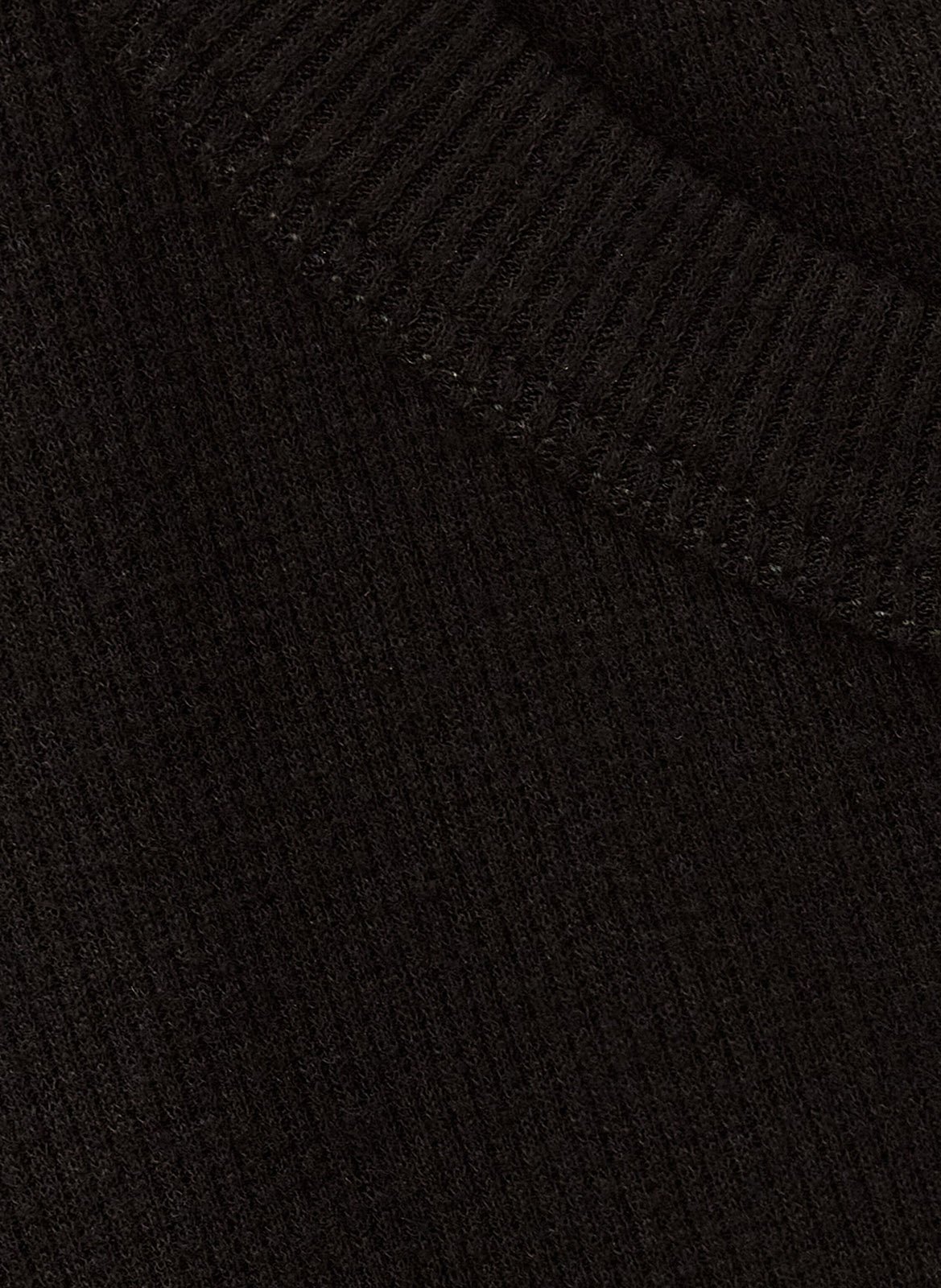 Tee-shirt droit côtelé col rond giulia BA&SH Noir