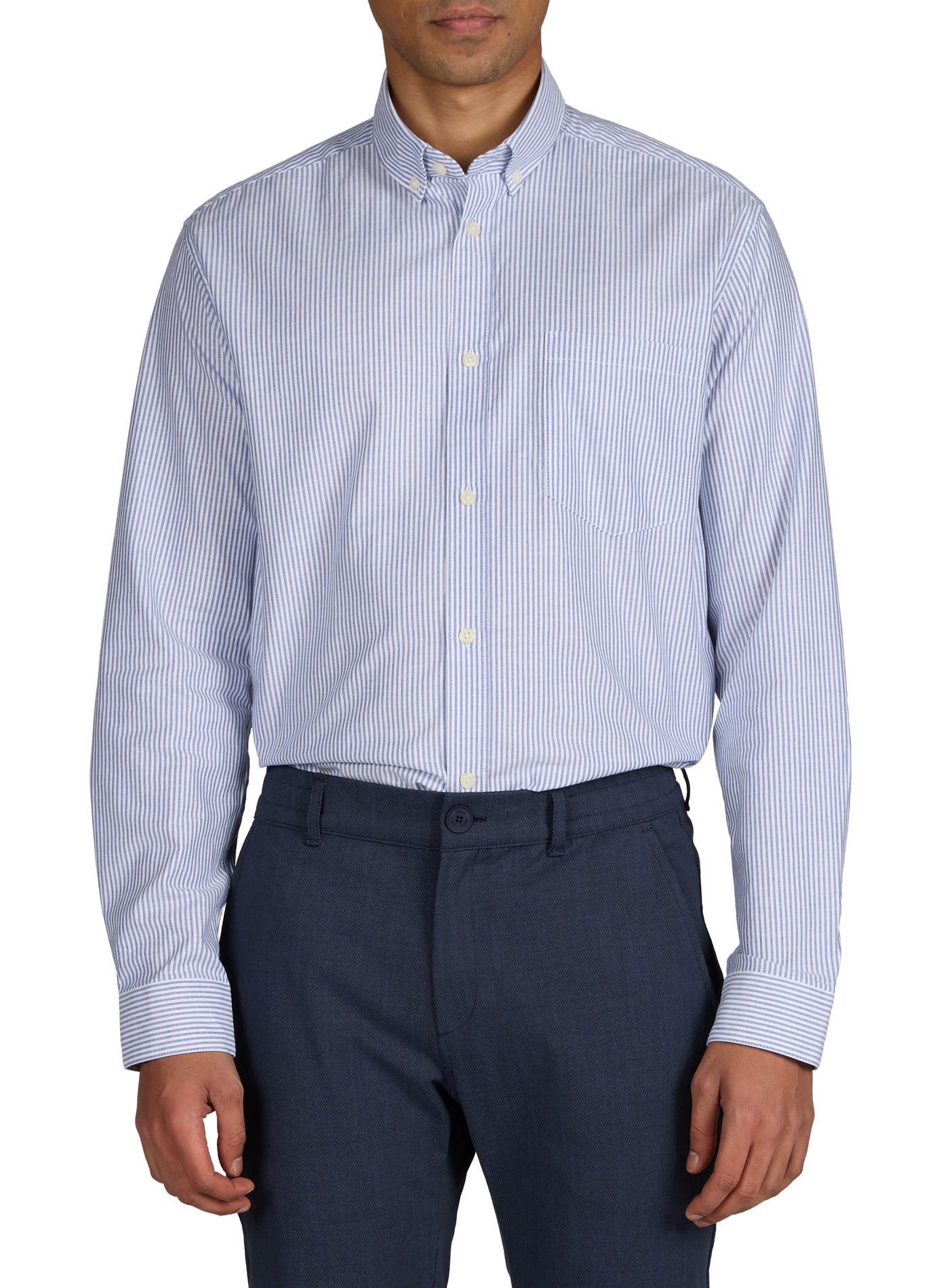 Straight shirt Hoxray-D in cotton AU PRINTEMPS PARIS Blue