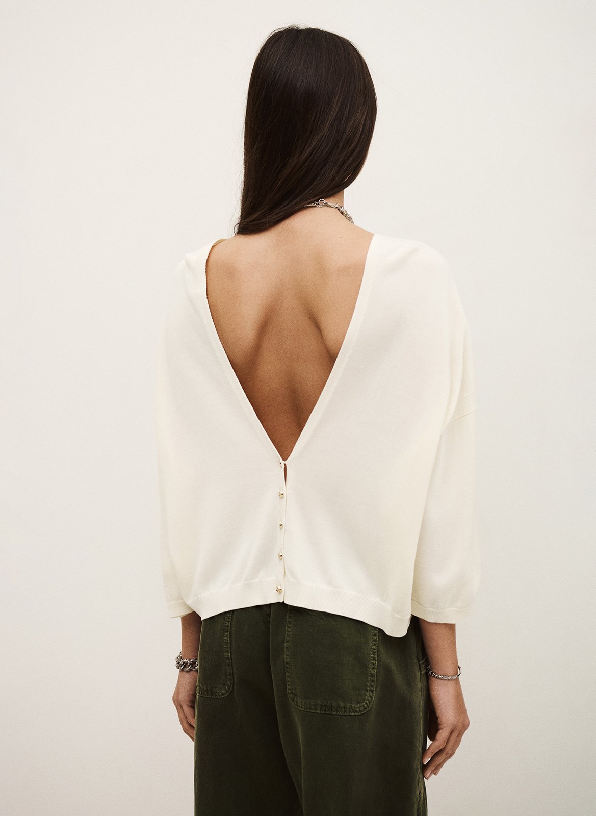 Pull col rond braha BA&SH Beige