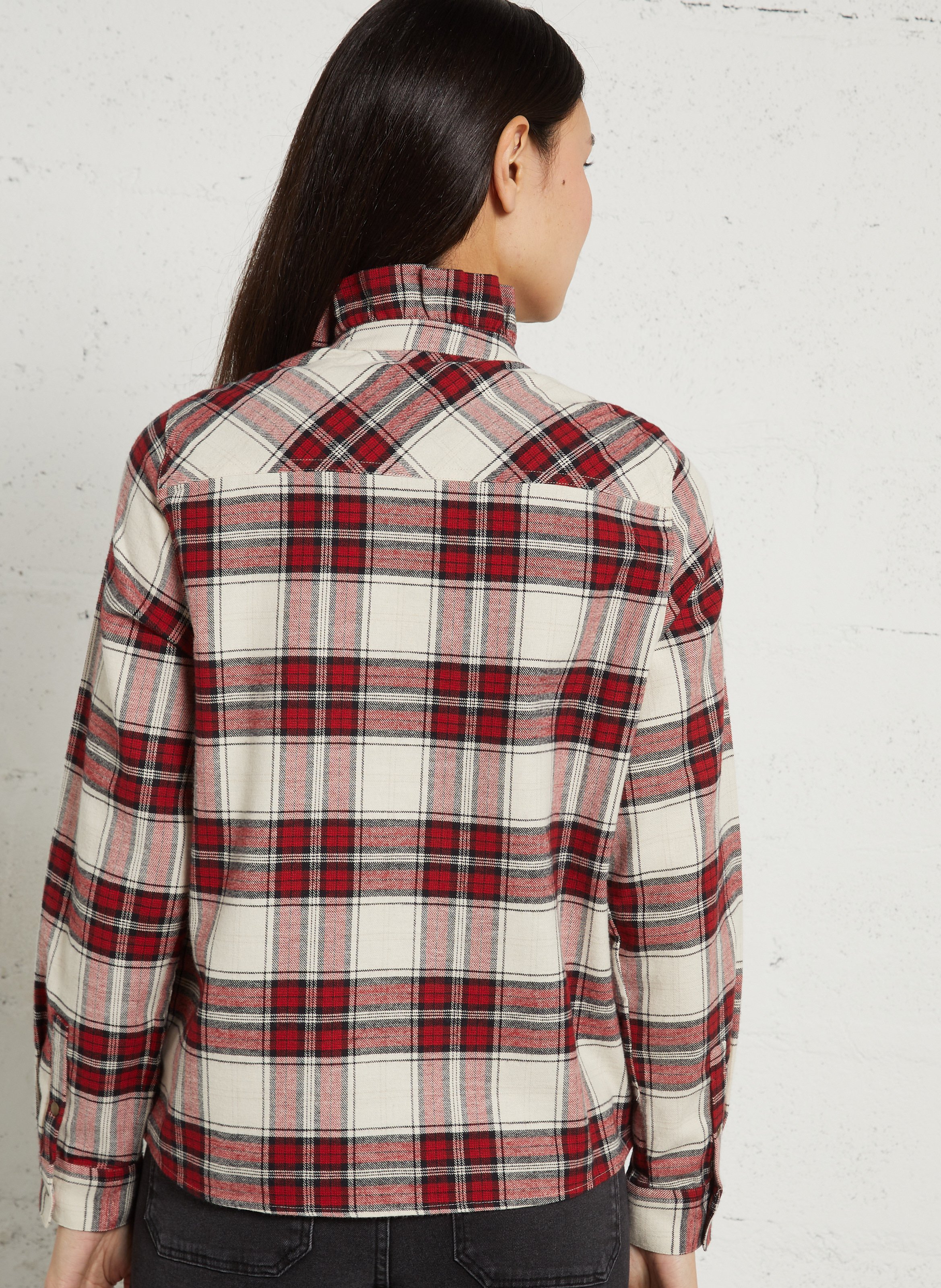 Chemise boutonnée à carreaux denis MAISON 123 Rouge