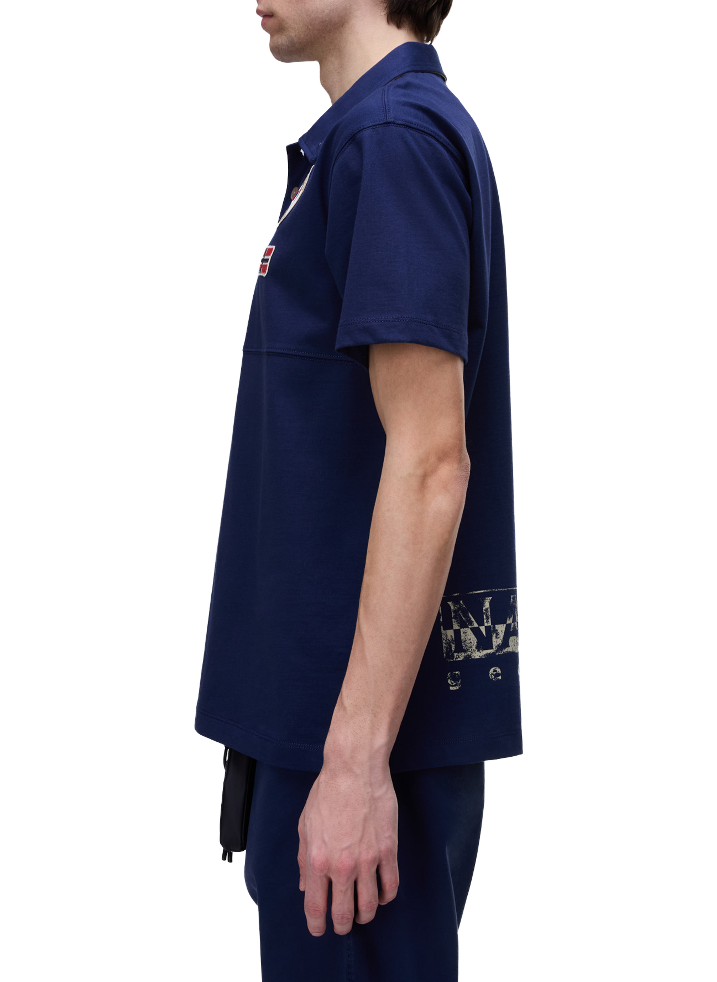 Polo manches courtes Reflect à logo en coton NAPAPIJRI Bleu