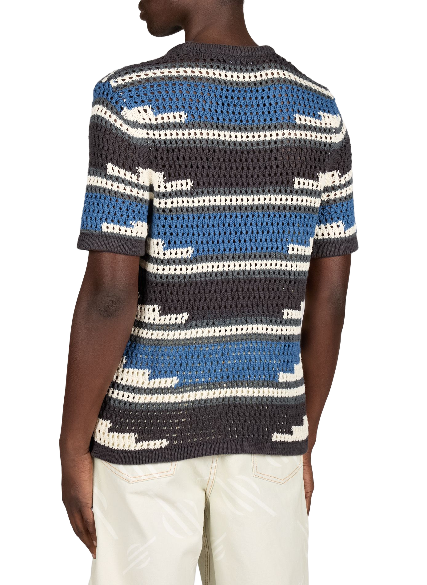 T-shirt maille col rond en coton DAILY PAPER Multicolore