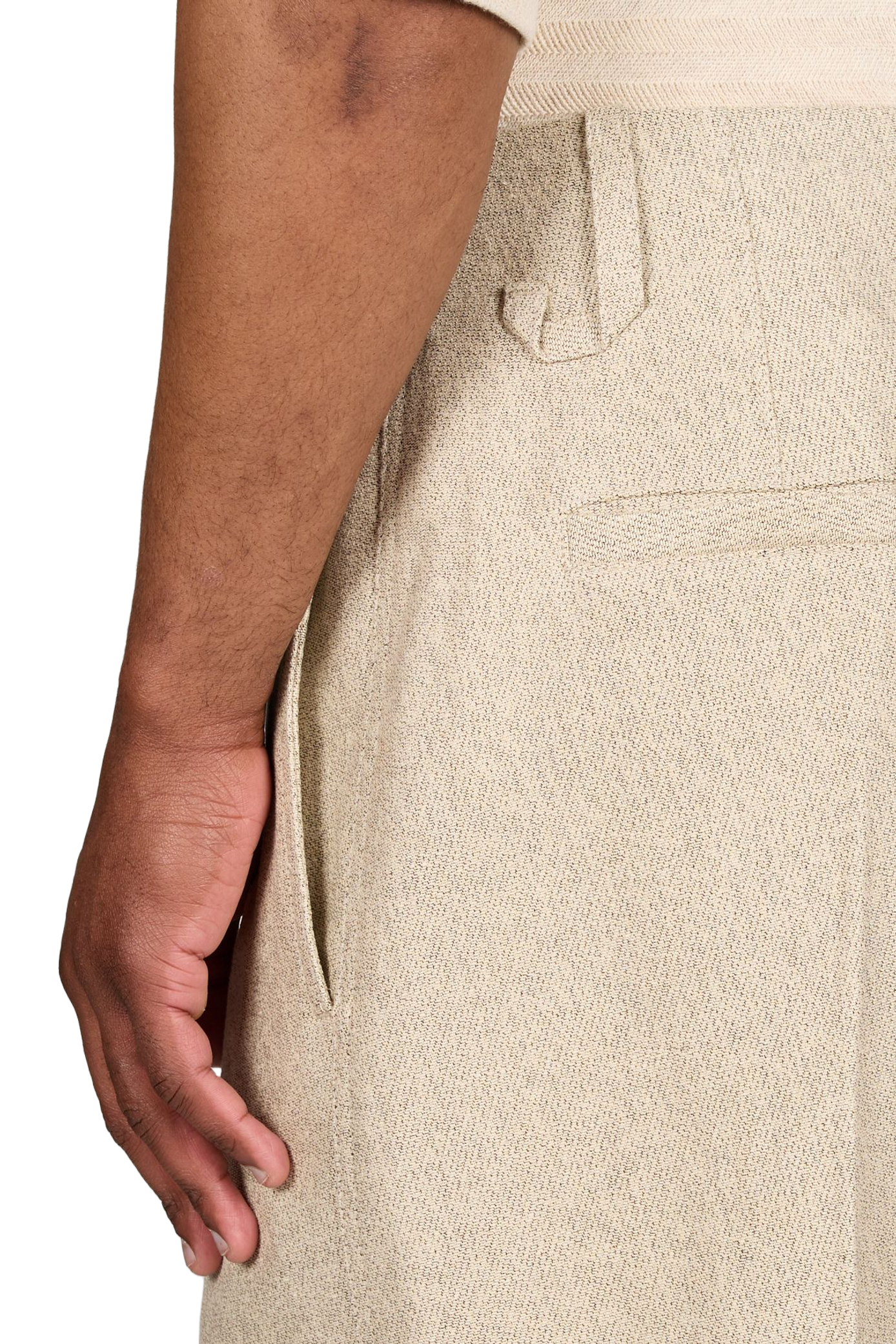 Le pantalon Pastro en coton piqué JACQUEMUS Beige