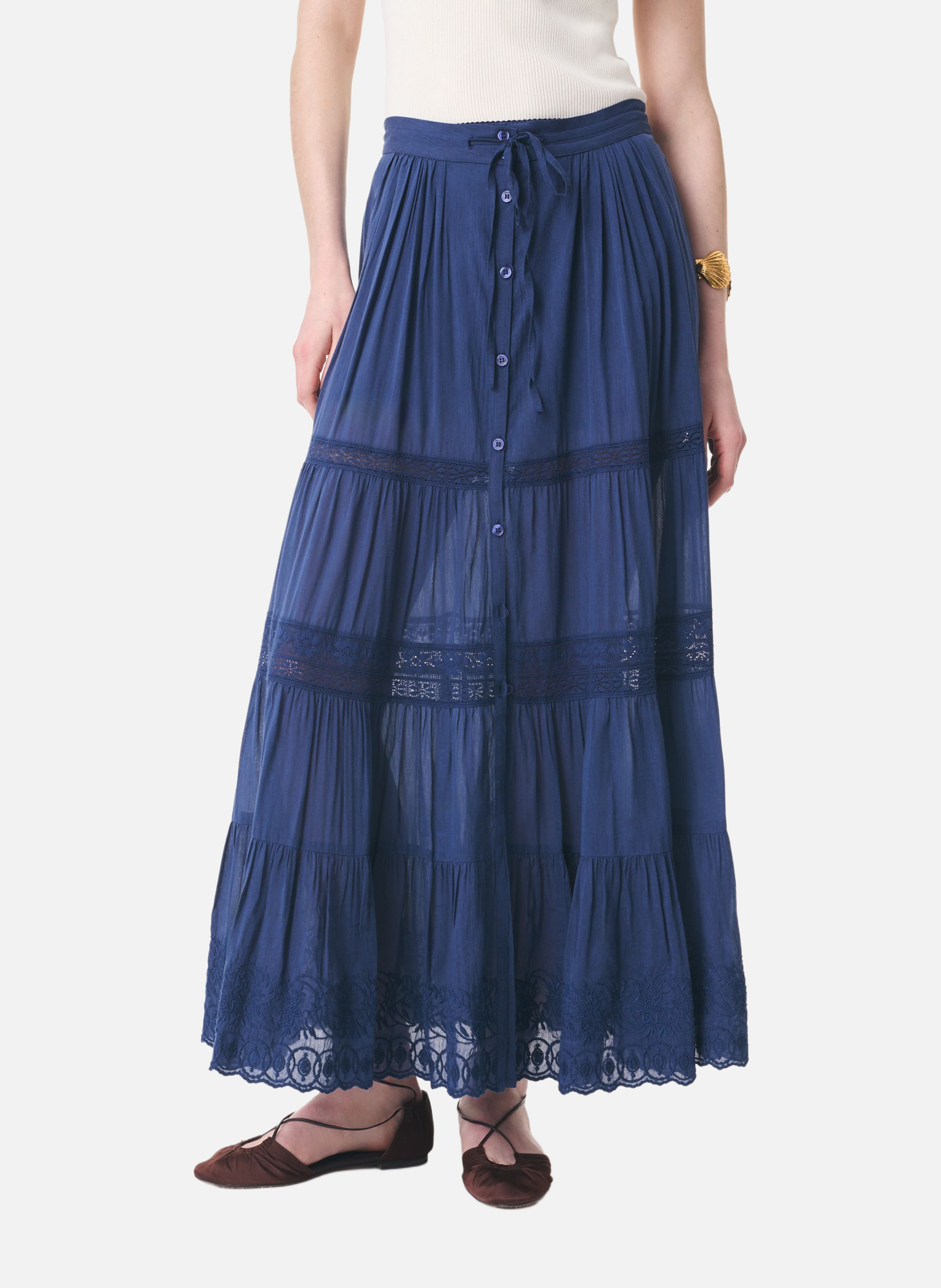 Jupe caravelle VANESSA BRUNO Bleu