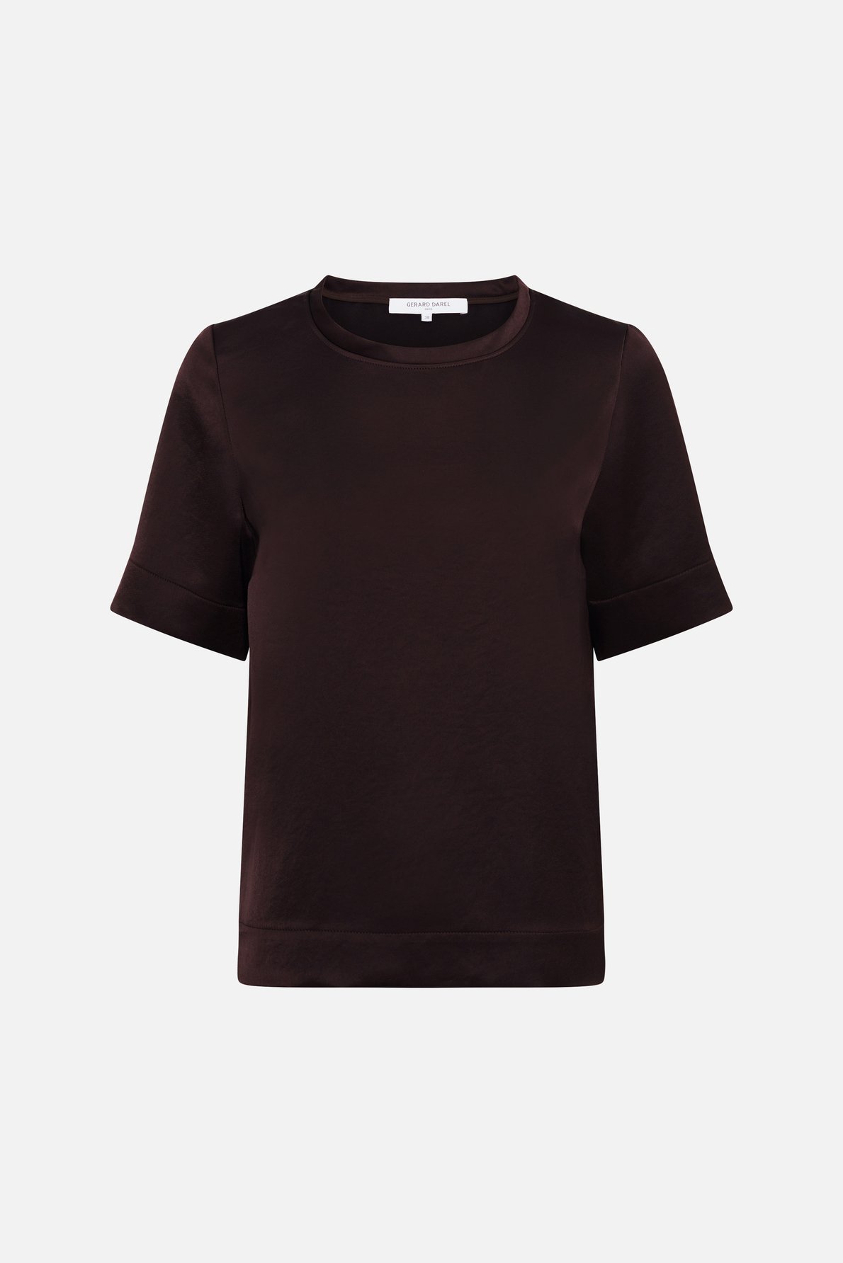 Top en satin - cileia Marron