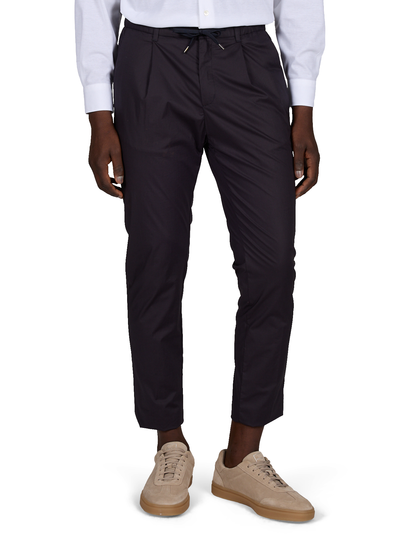 Pantalon à cordon de serrage en coton mélangé HERNO Bleu