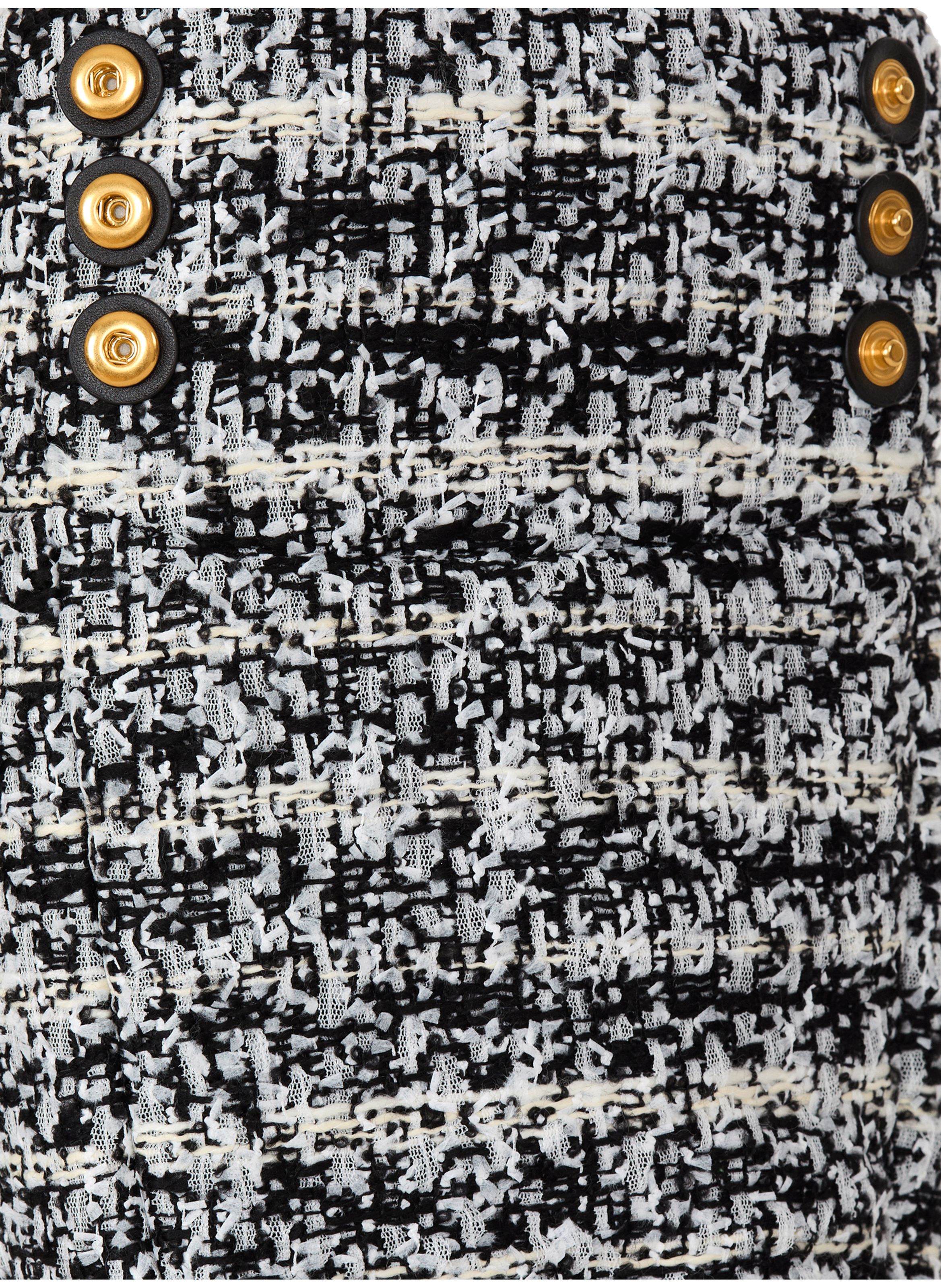 Sac cabas 1945 soft en tweed BALMAIN Noir