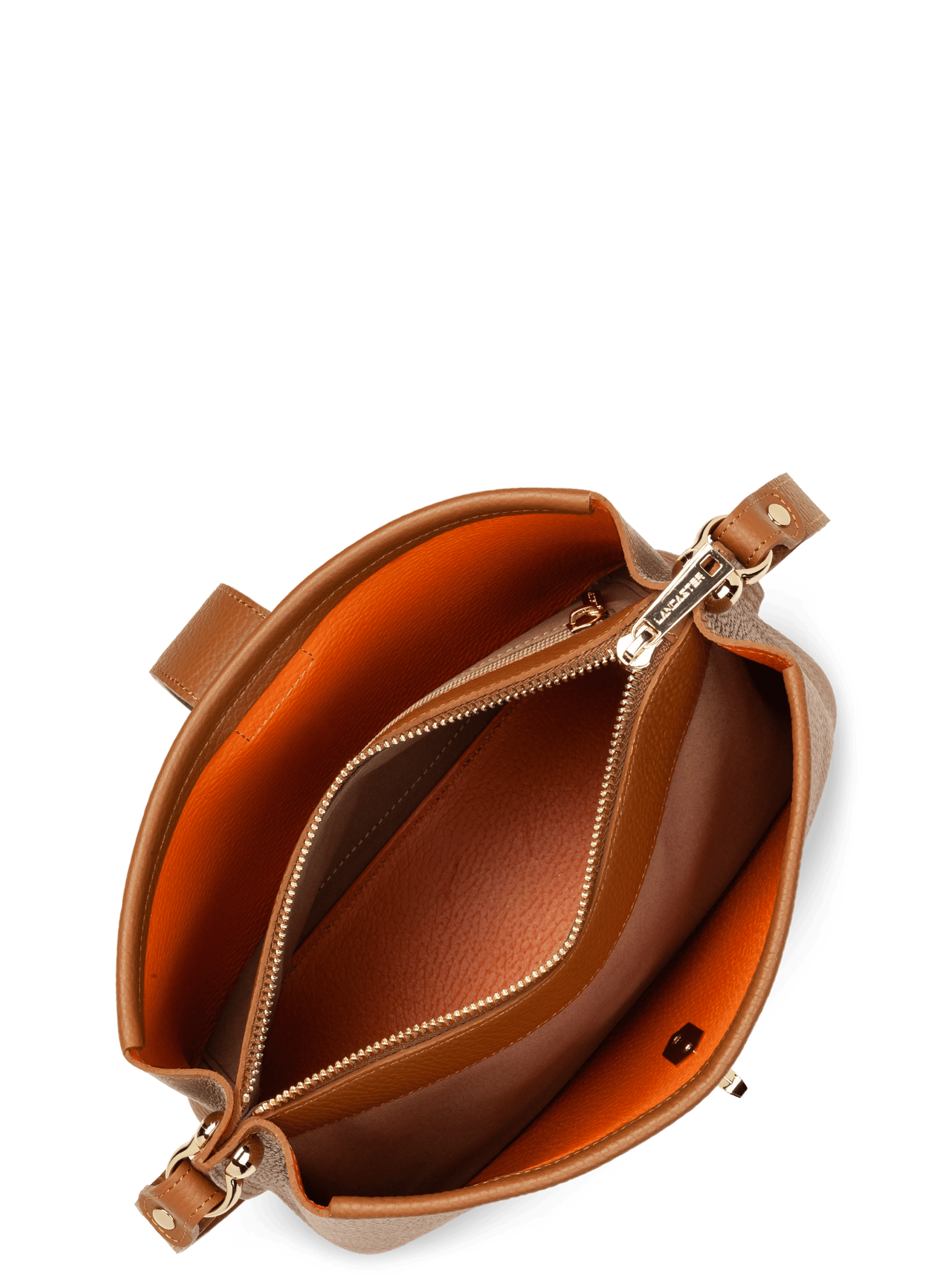 Crossbody bag - top double LANCASTER Brown