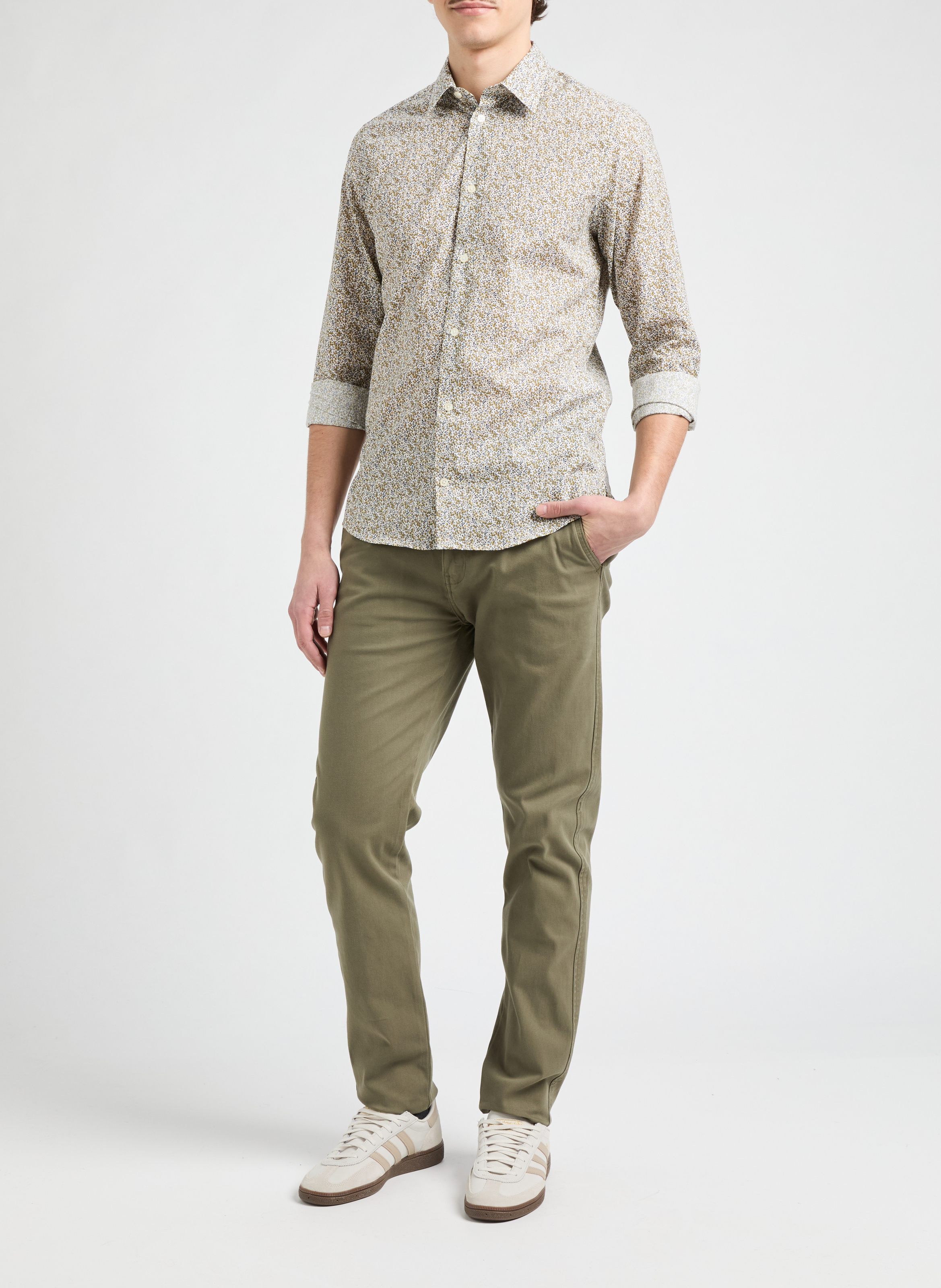 Chemise à motif  AU PRINTEMPS PARIS Jaune