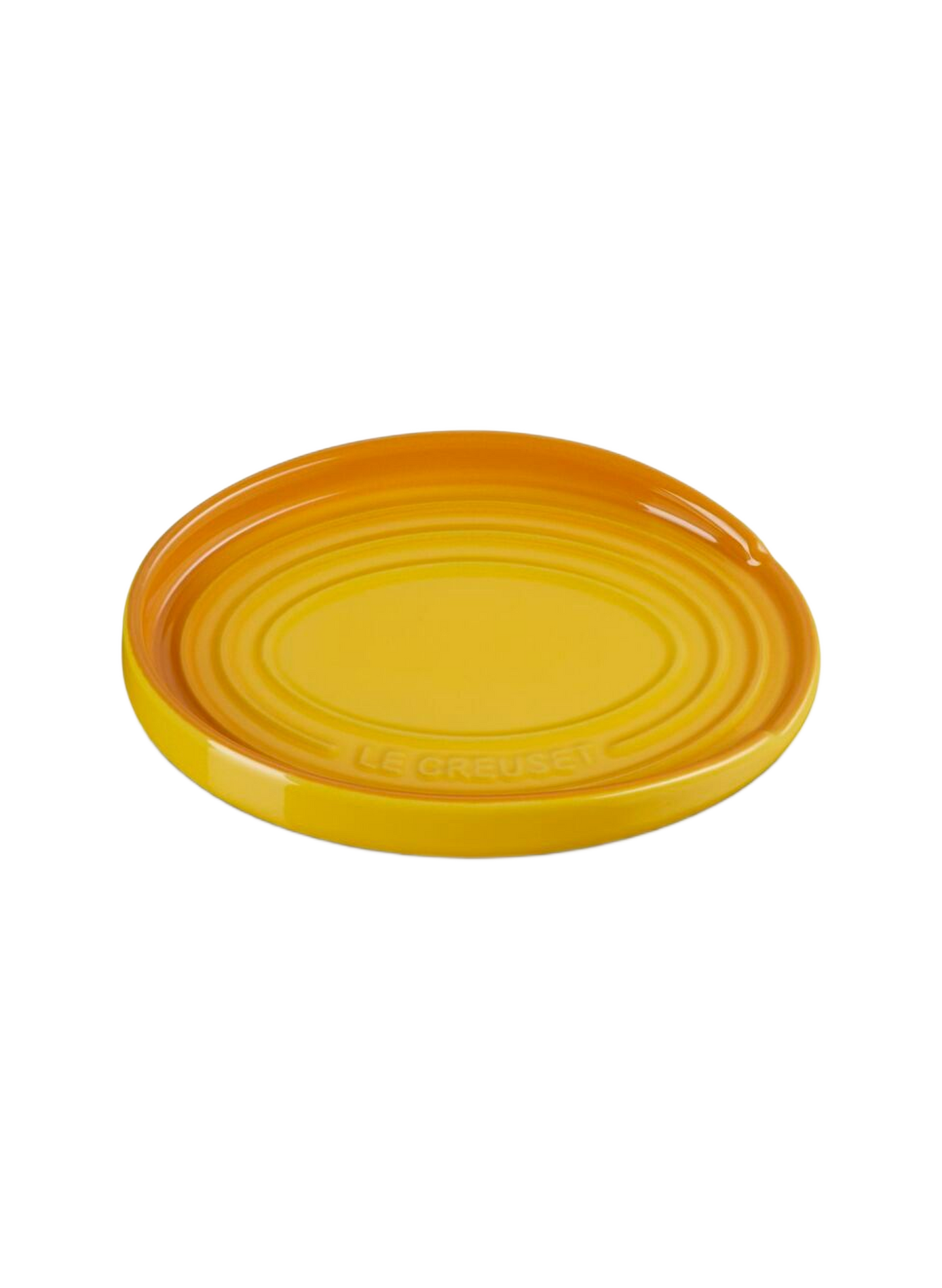 Löffelablage aus Keramik in ovaler Form LE CREUSET Gelb