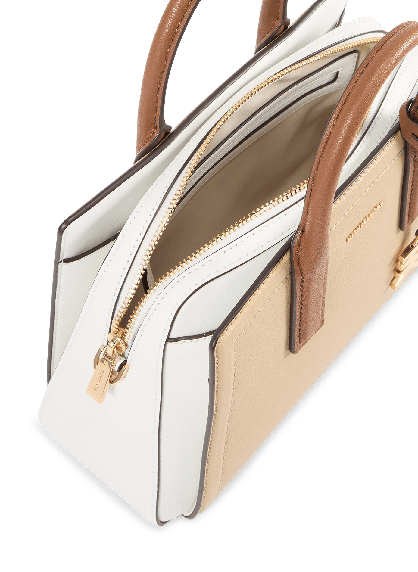 Sac à main Laila en cuir MICHAEL KORS Beige
