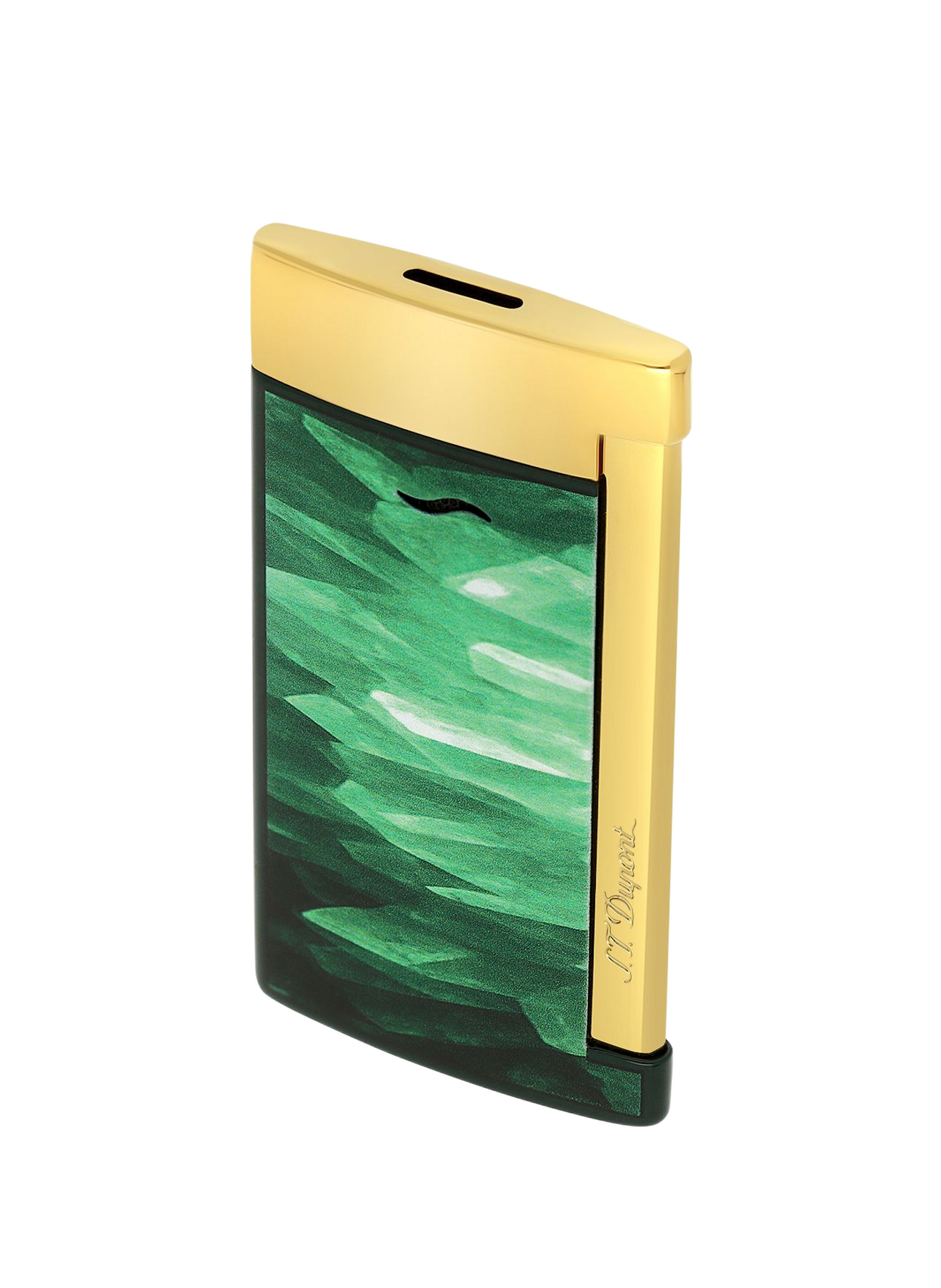 Accendino slim 7 laccato Geode S.T. DUPONT Verde