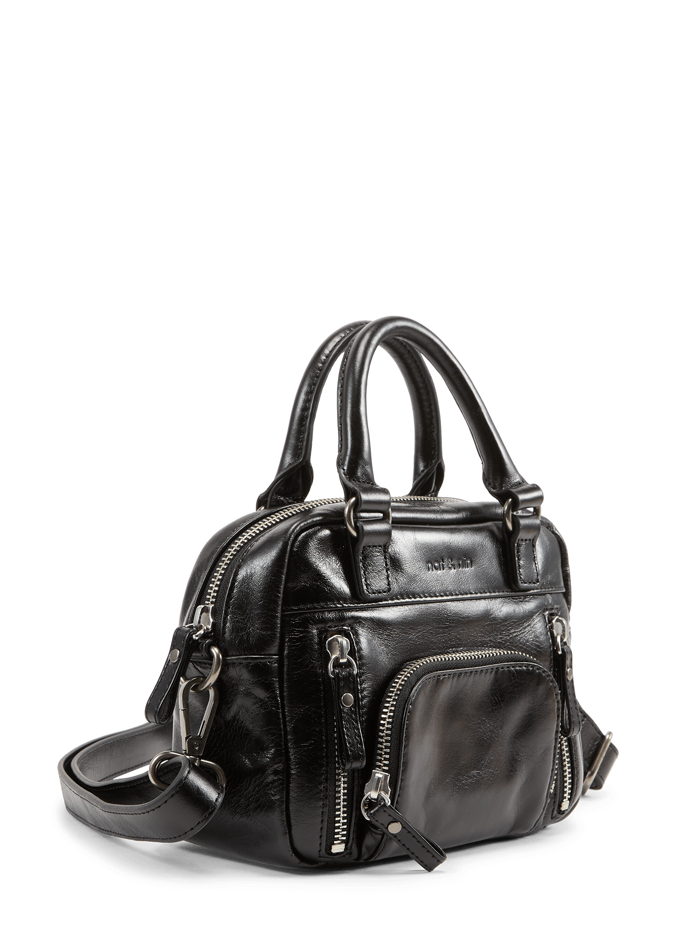 Macy micro handbag NAT & NIN Black