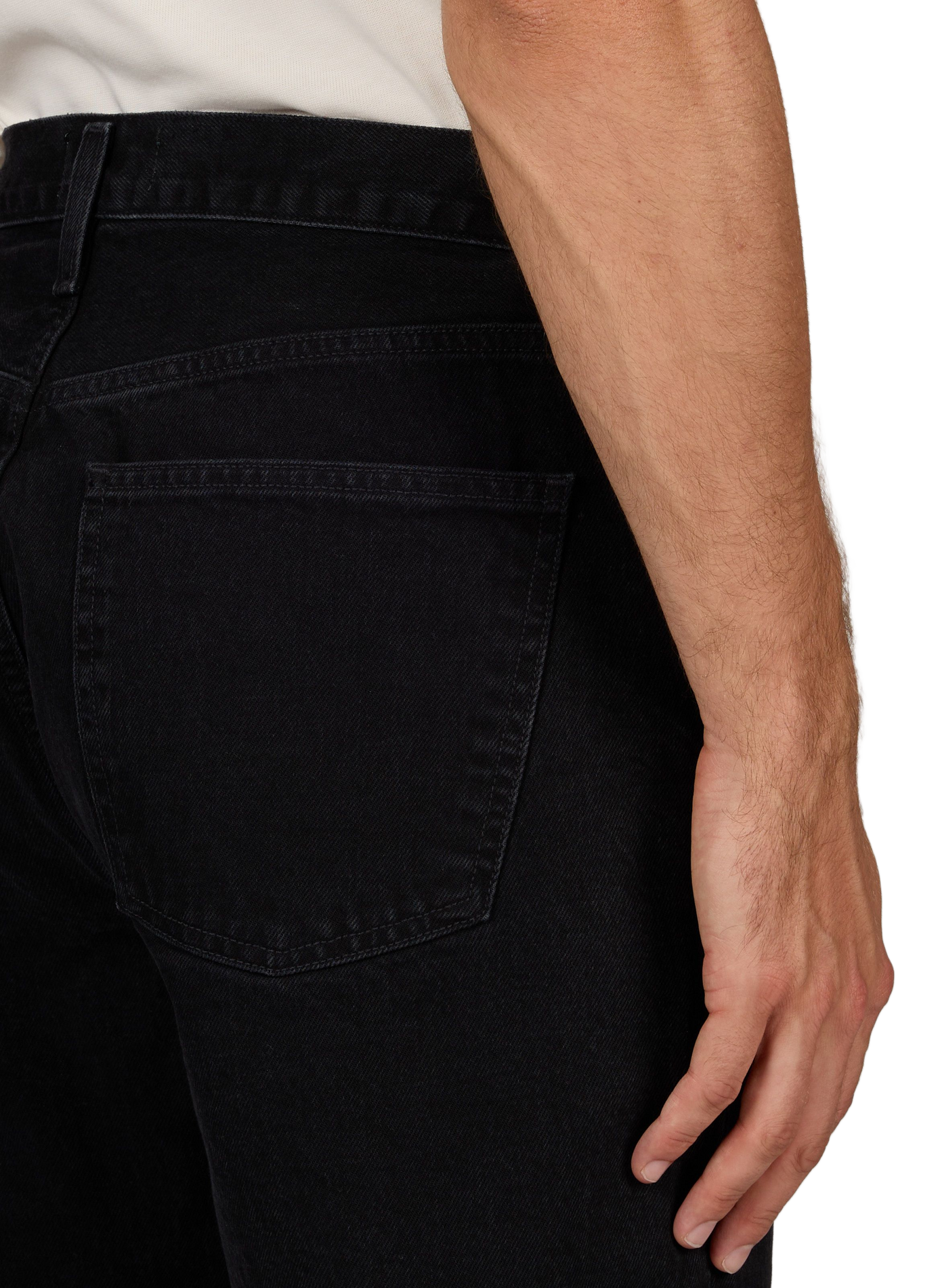 Solid straight-leg jeans AGOLDE Black