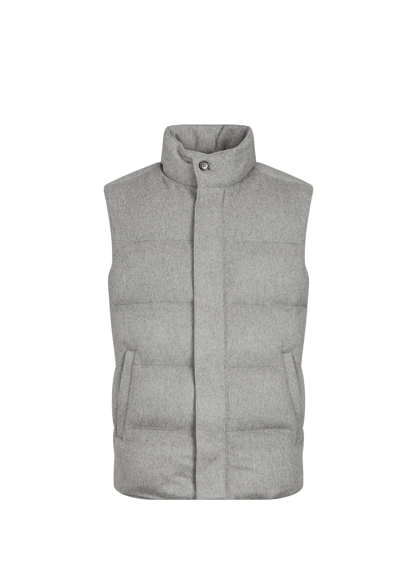 Veste sans manches en laine et cachemire AURELIEN Gris