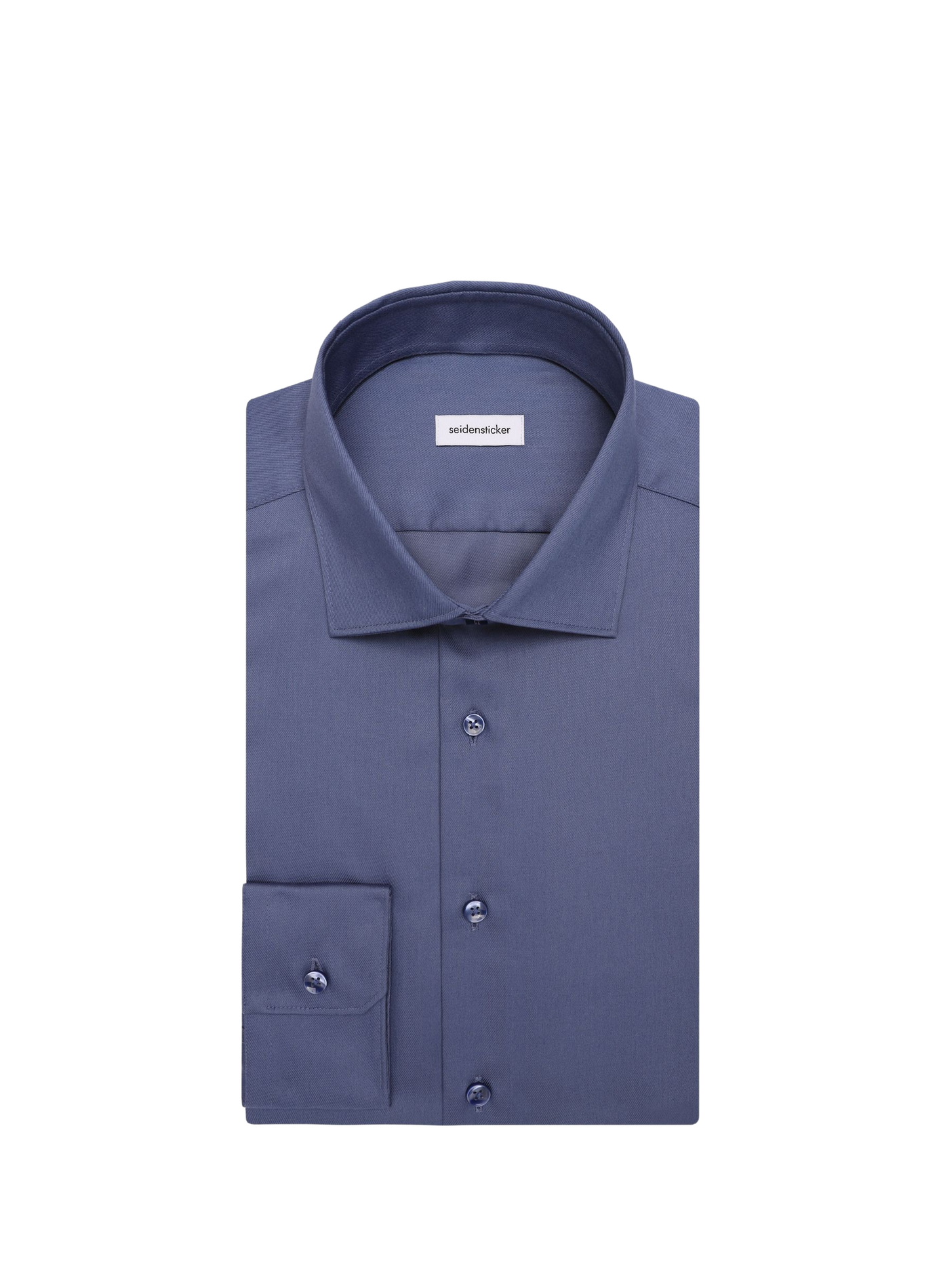 Bügelfreies Slim-Fit-Hemd | Blau SEIDENSTICKER Herren