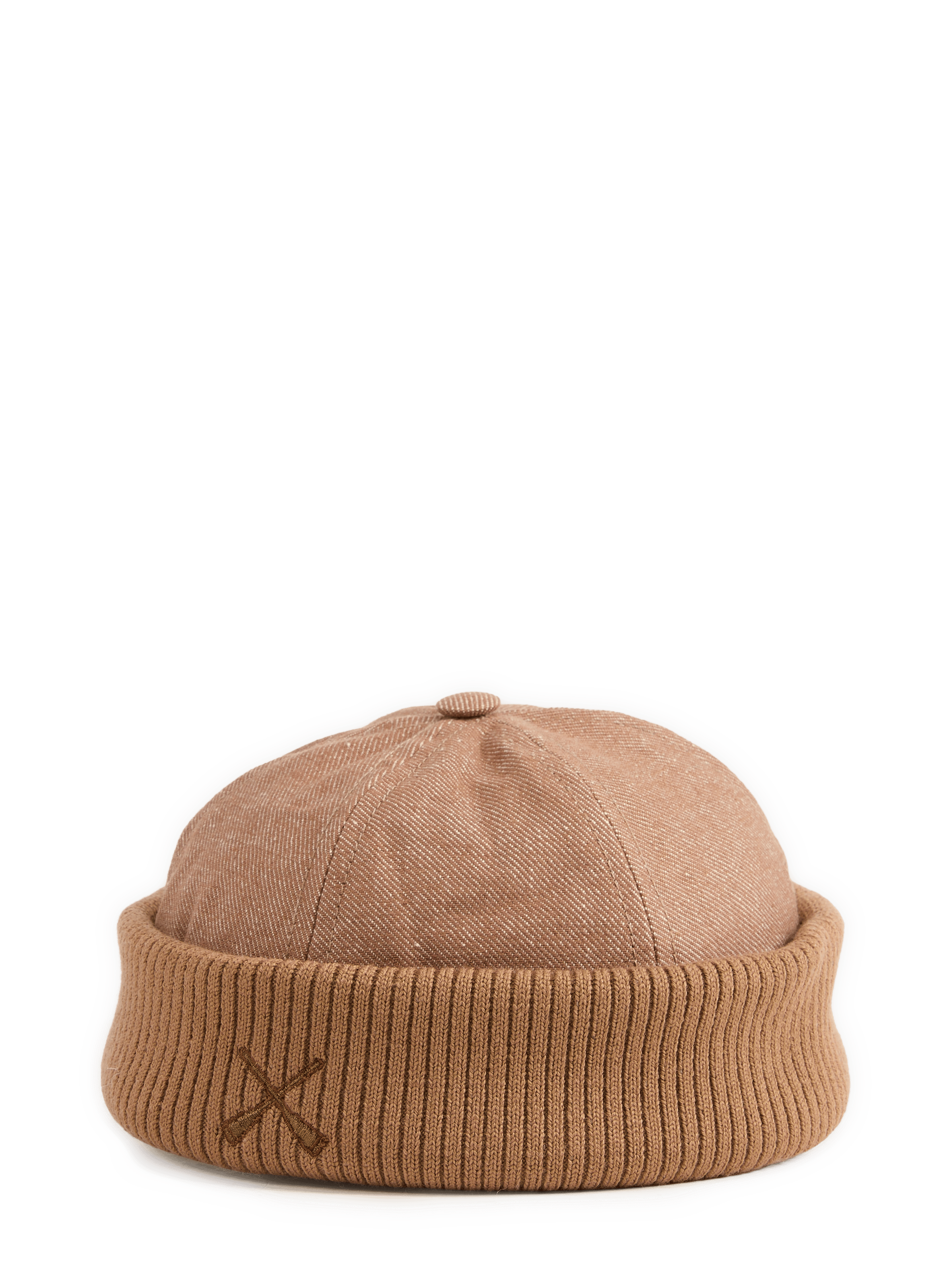 Cotton blend hat BETON CIRE Brown