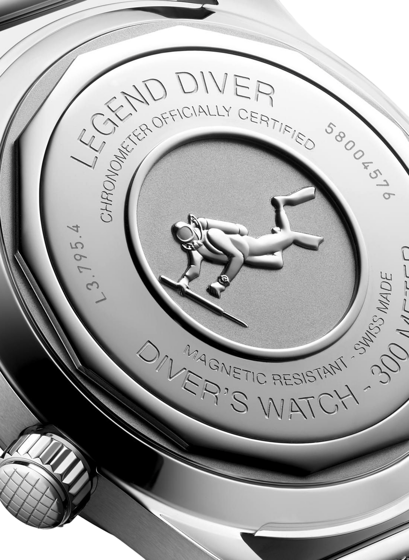 Montre automatique The Longines Legend Diver en acier inoxydable LONGINES Noir