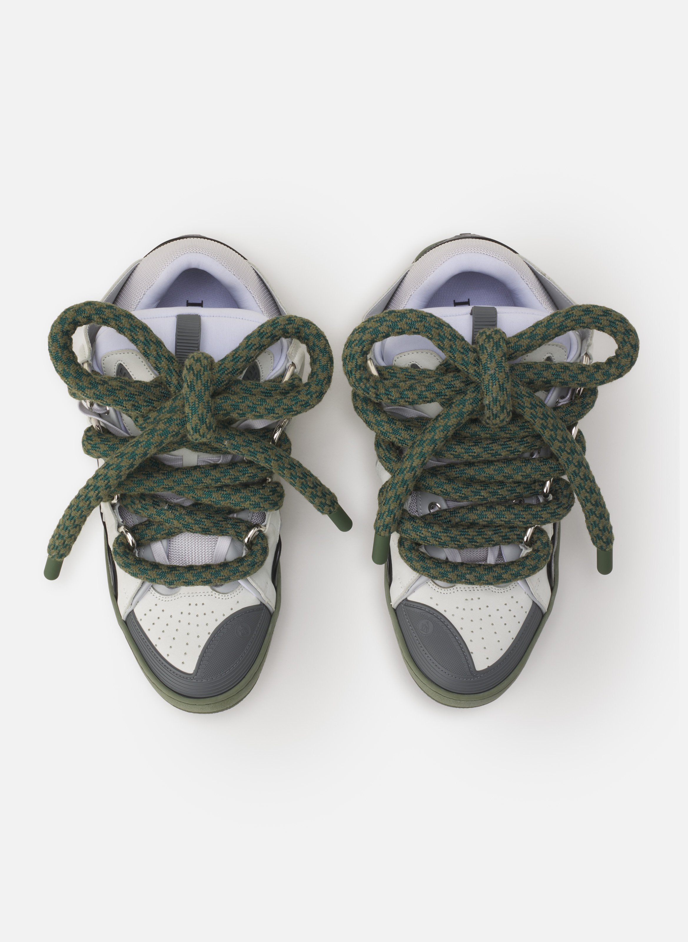 Sneakers curb snake en cuir LANVIN Gris