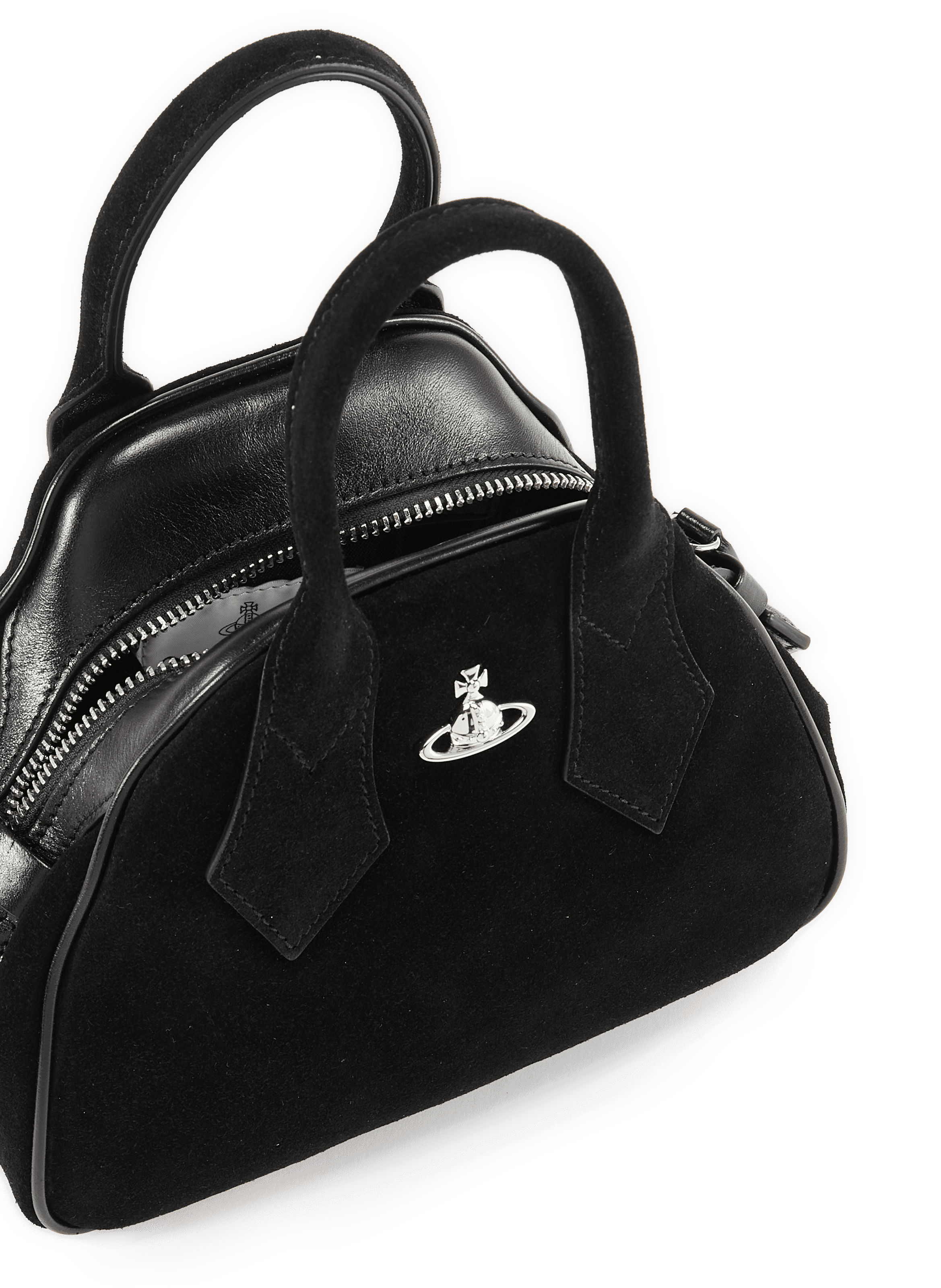 Wildleder-Ledertasche VIVIENNE WESTWOOD Schwarz