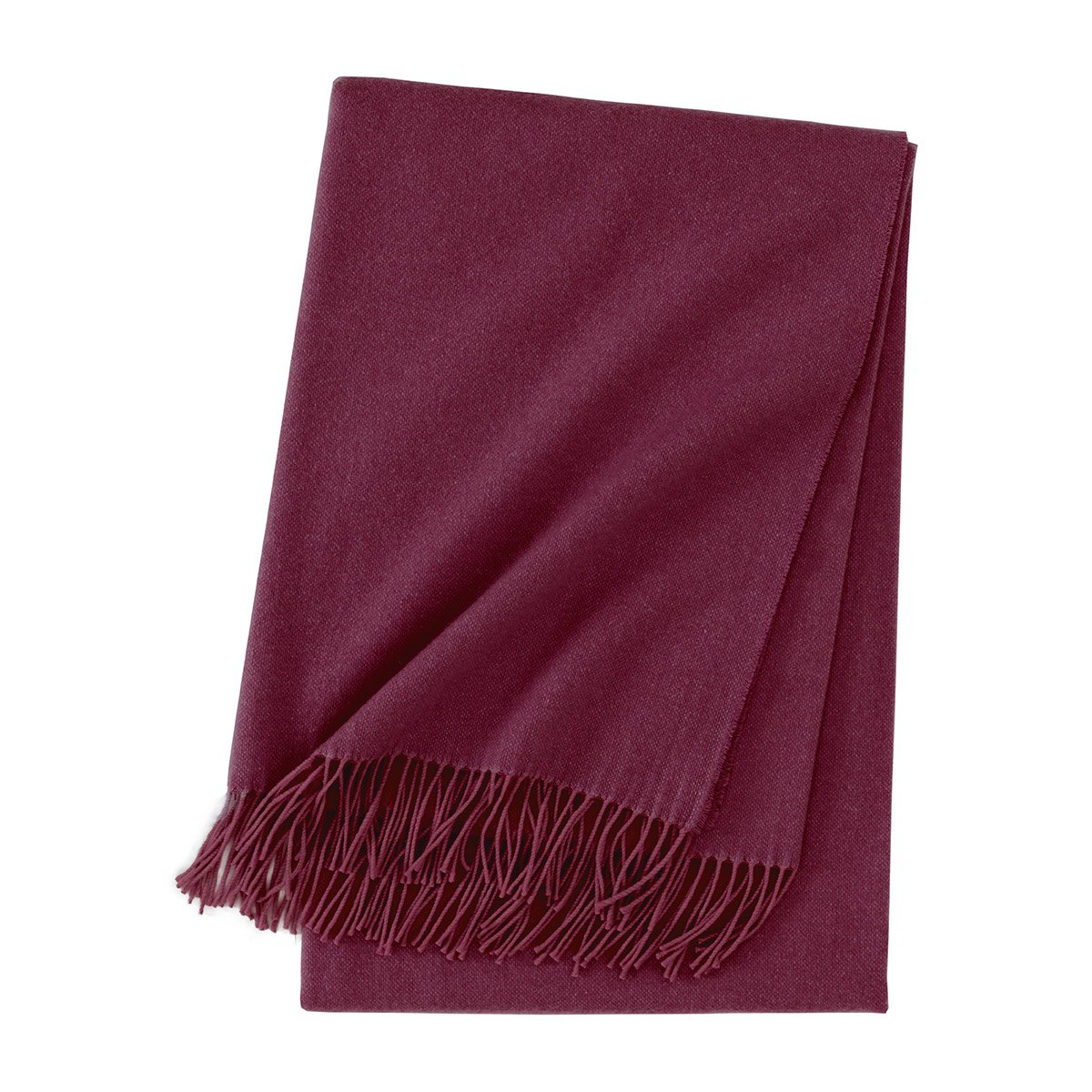 Plaid en laine, club YVES DELORME Rose