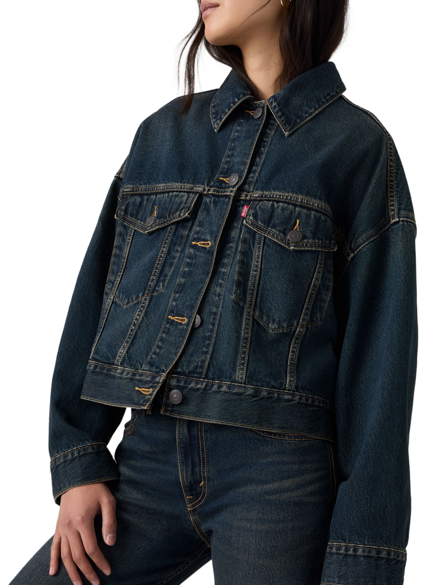 Jacke mit klassischem Baumwollkragen LEVI'S Blau