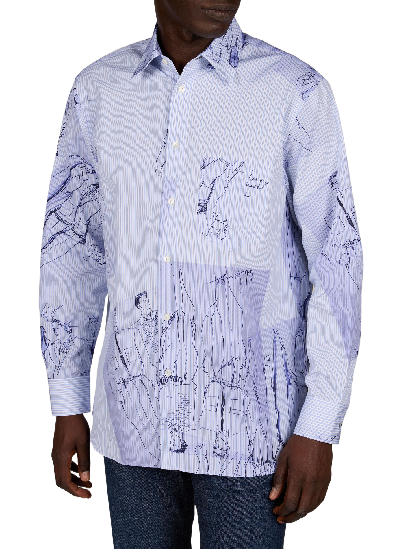 Oversized printed cotton shirt PAUL SMITH